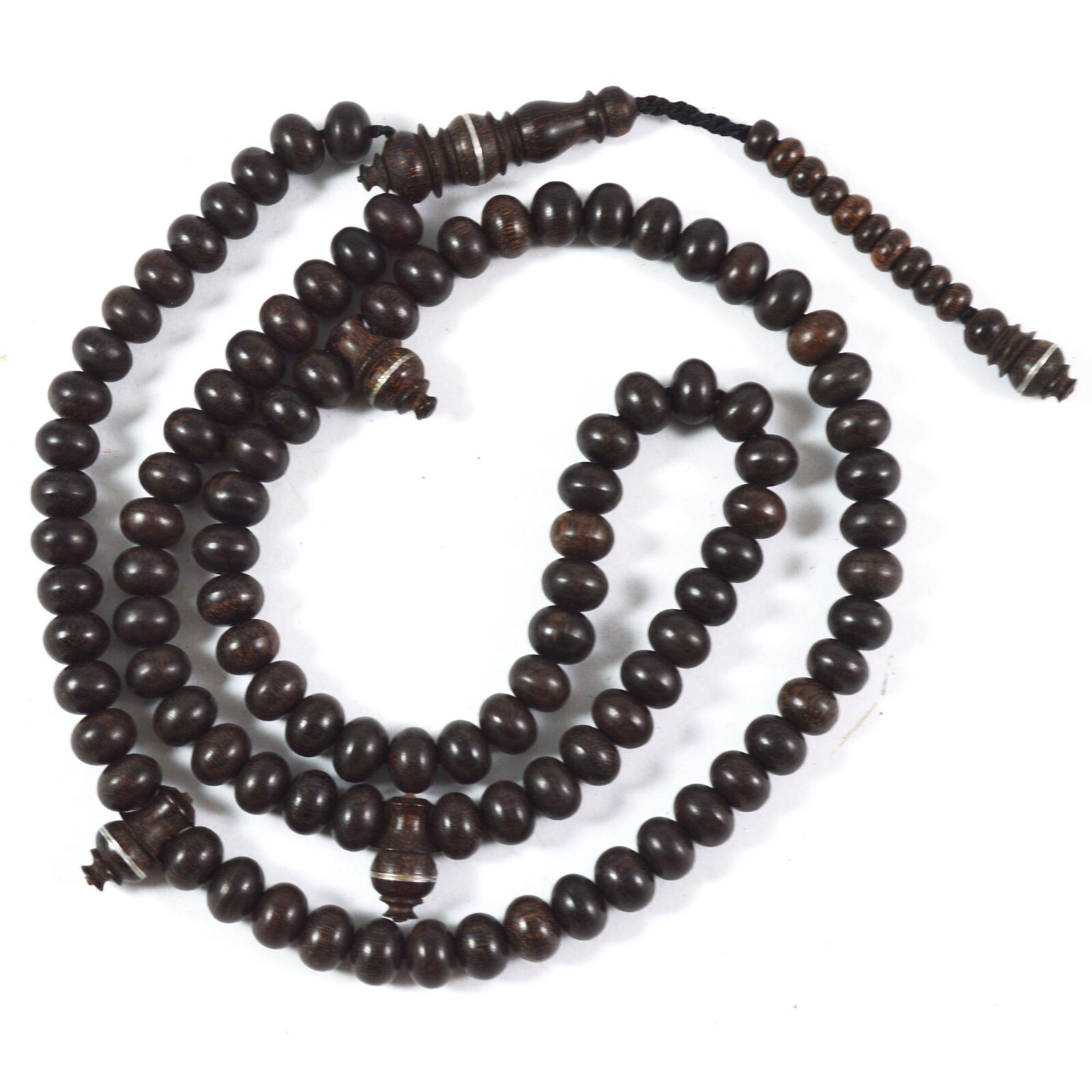 Islamic Necklace Prayer beads Tasbeh Sibha Old Tamarind Wood