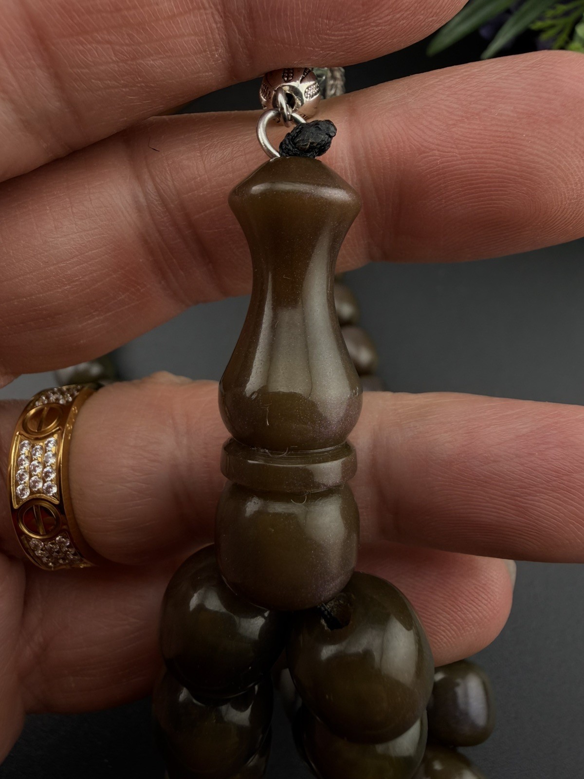 Vintage Tasbih Sandalous Misky Misbah 35-bead Prayer Rosary مسبحة سبحة مسكي N819