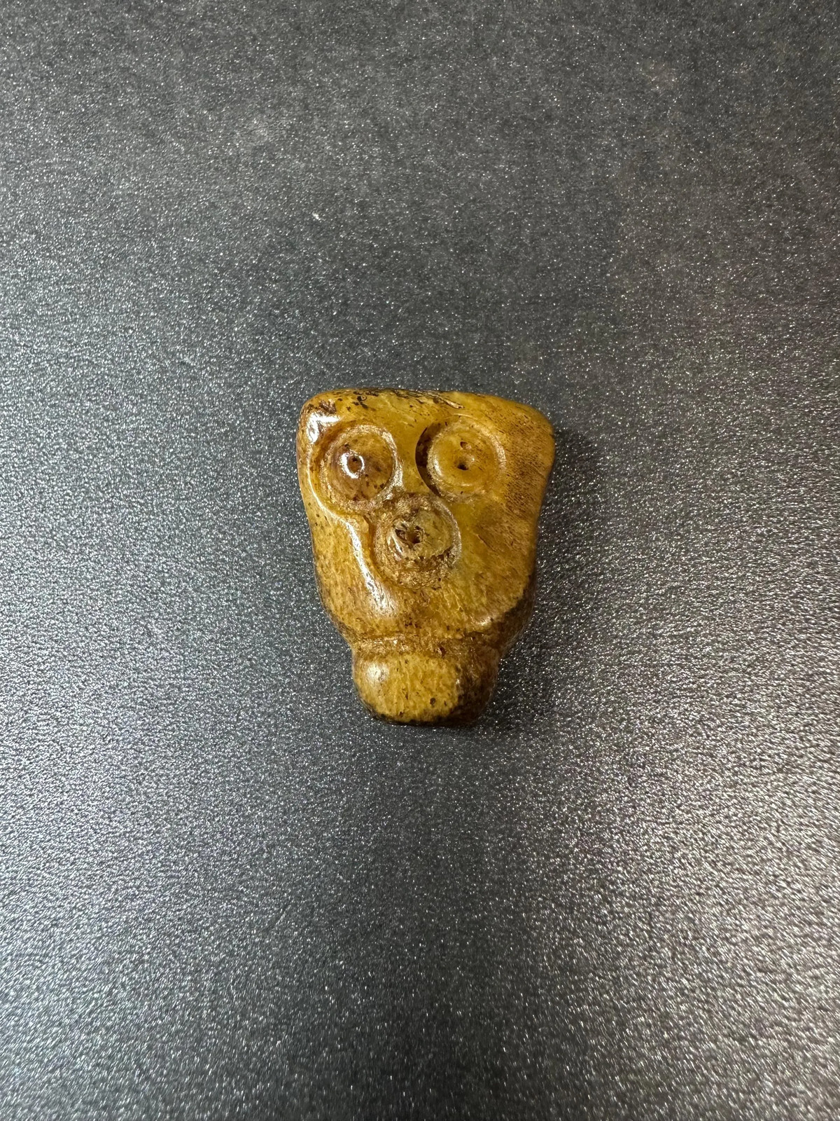 Hand-Carved Yak Bone Guru Bead, Dice Pattern (2 & 3), For Mala Necklace, Tibeta