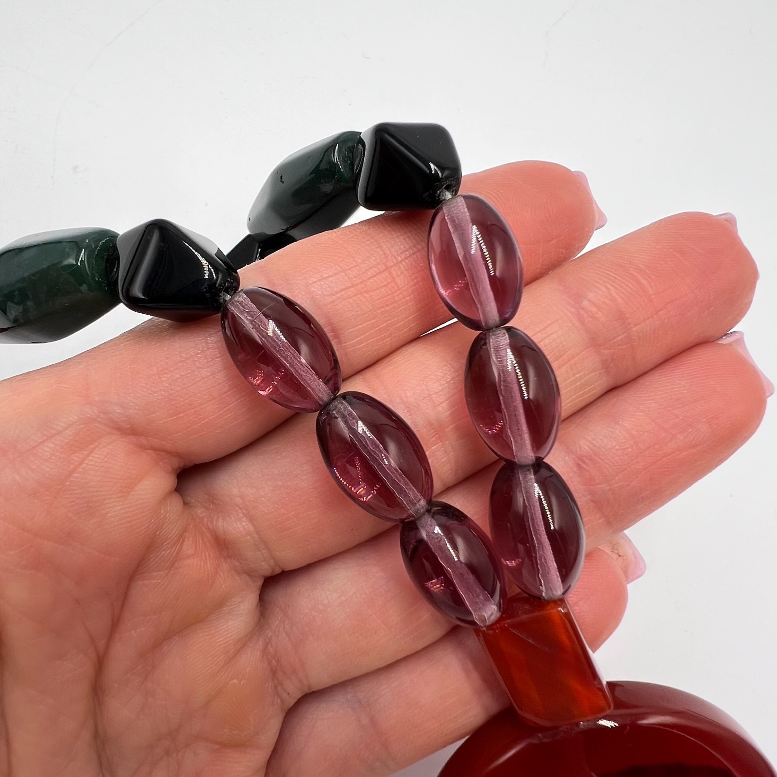 Vintage Natural Carnelian Prayer Beads – Handmade Prison Art Rosary, 33 Beads