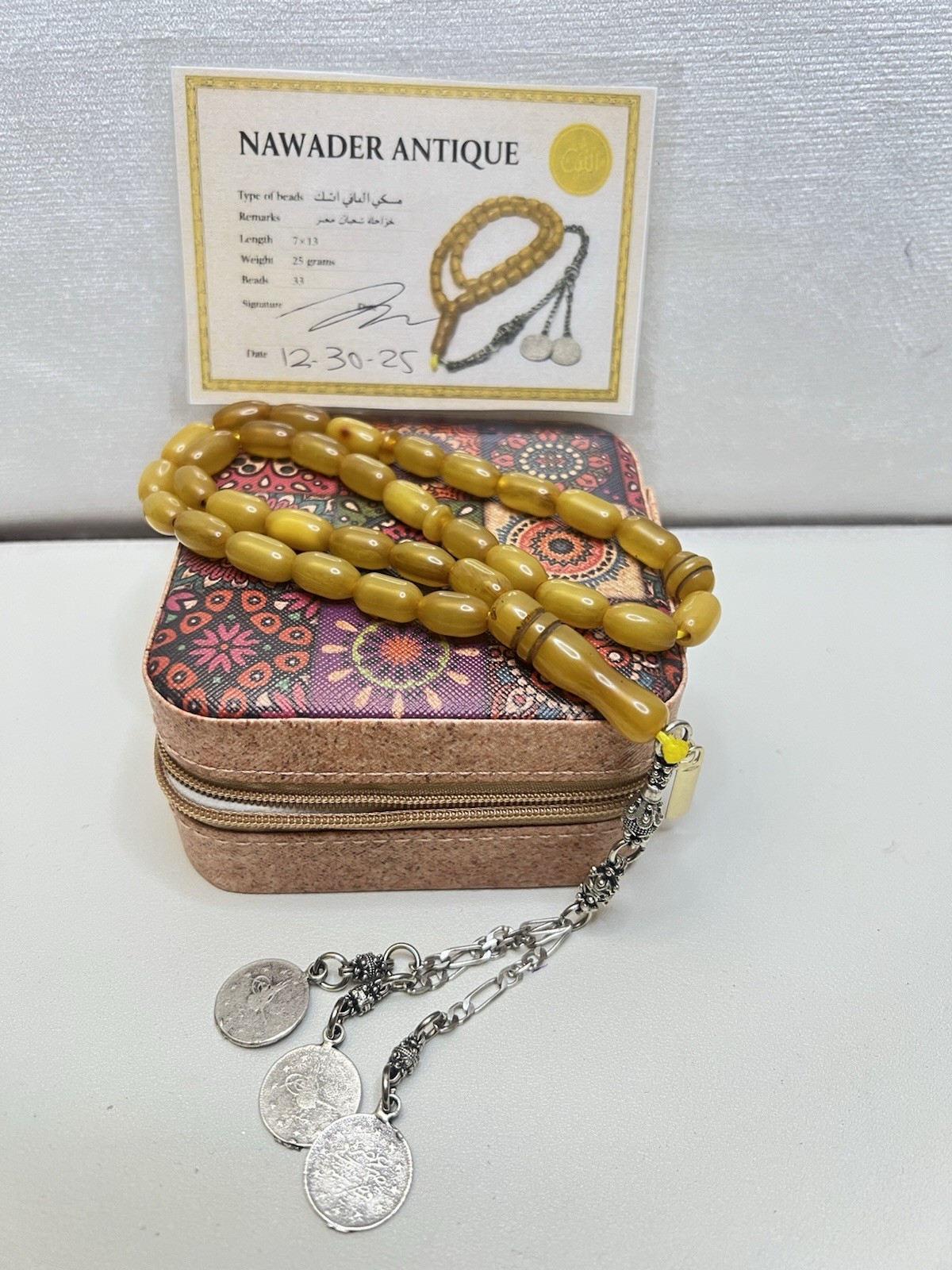 Vantage Rosary Bakelite mesbah German Meski Antique مسباح مسكي ألماني أنتيك