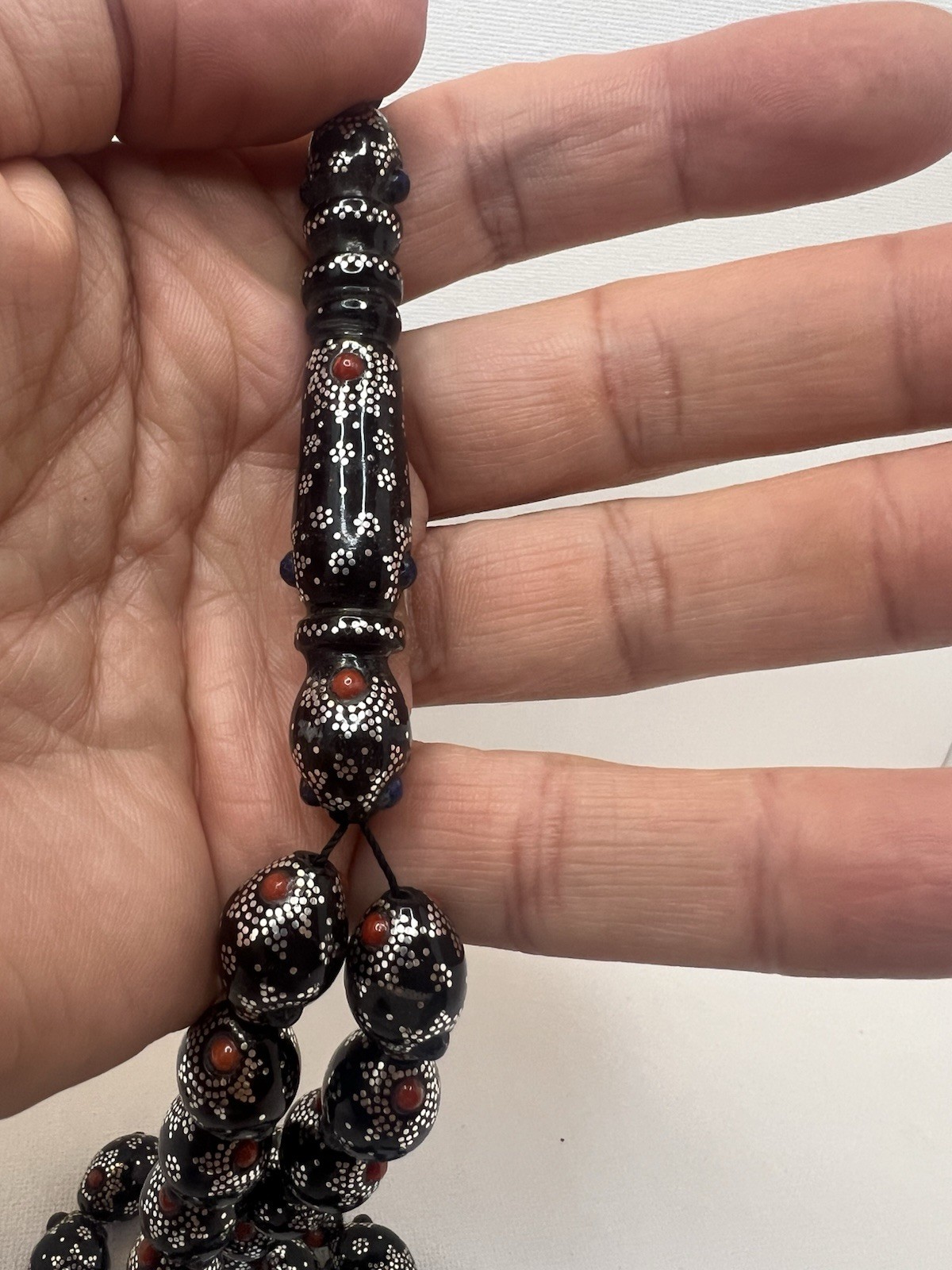 VIP Black Coral Yusuri Red Sea Mesbah by Tarzan مسباح يسر طرزان مرجان وعقيق