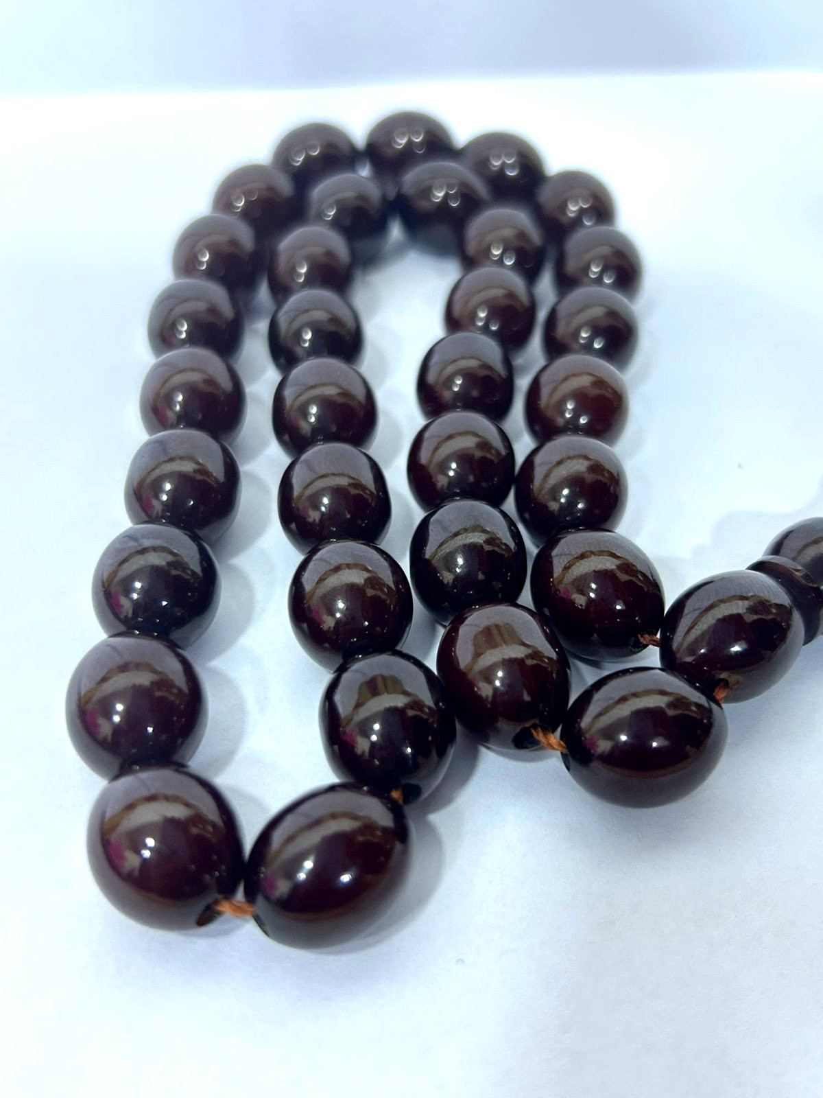 ISLAMIC PRAYER BEADS | GERMAN DEER BLOOD FATURAN | 33 PIECES | HANDCRAFTED