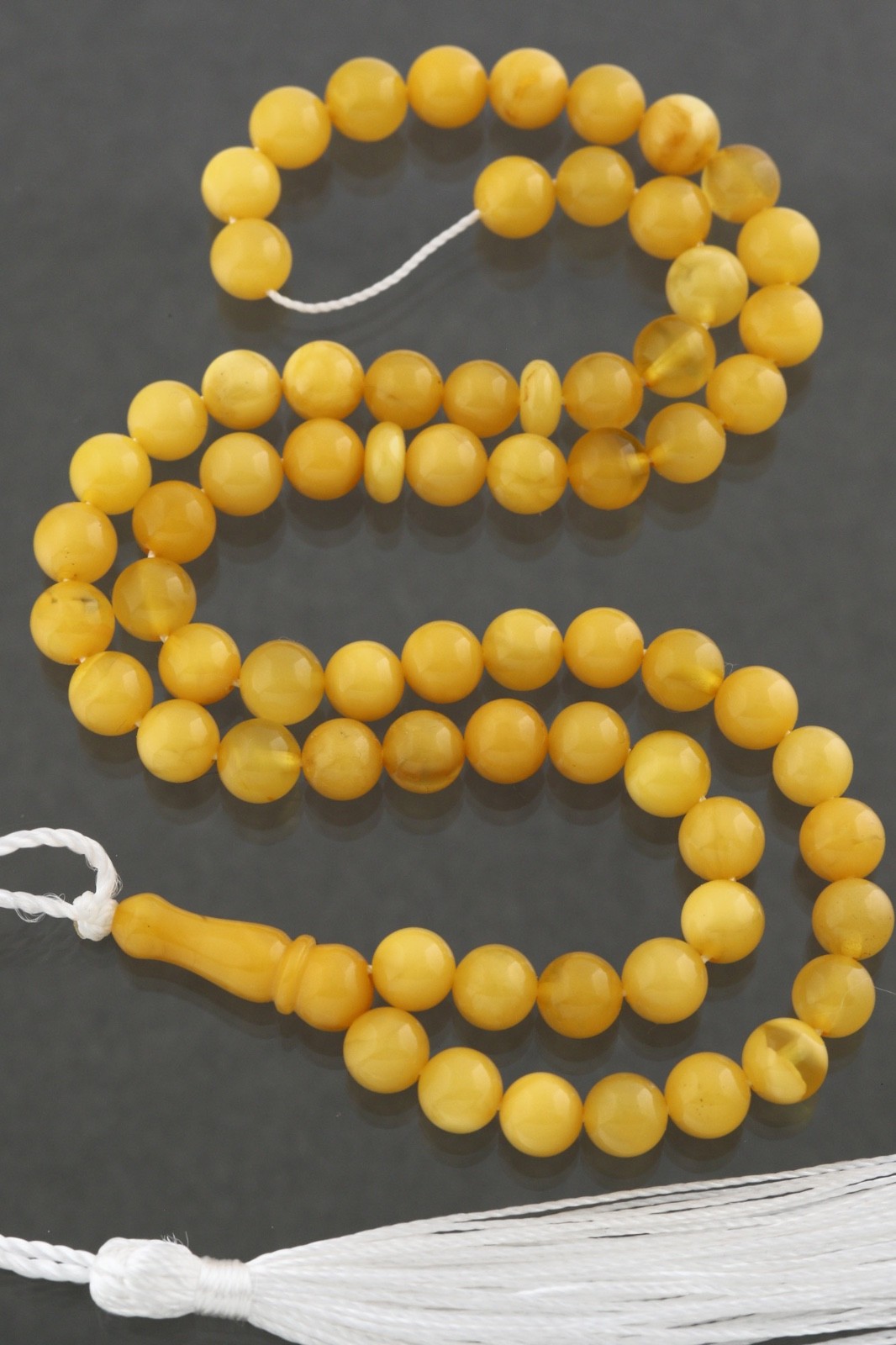 Islamic 66 Round Prayer Beads 6mm Genuine BALTIC AMBER TASBIH 11.4g 250813-8