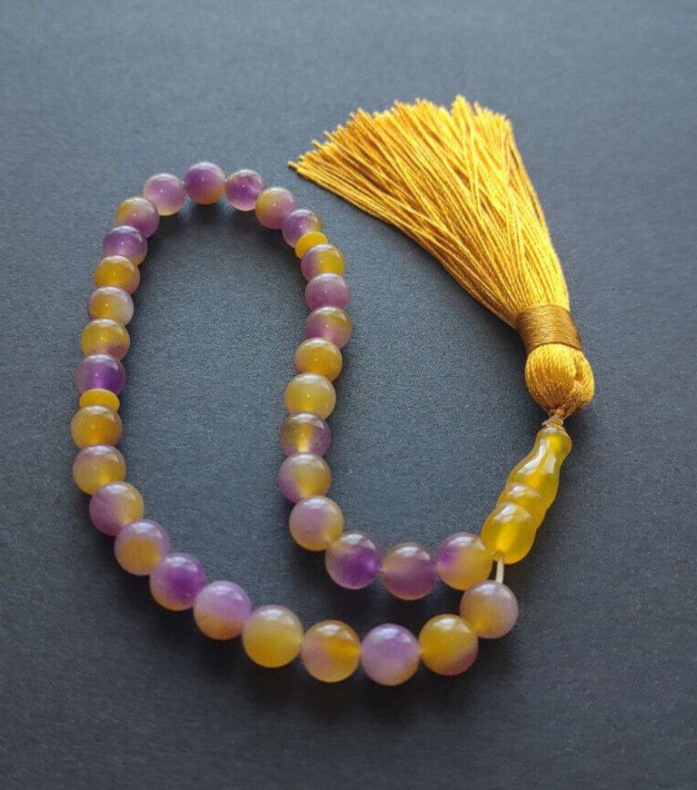 Natural Stone Tasbih Beads,Tasbeeh,Rosary,Masbaha,Sibha, Dhikr,Free Shipping