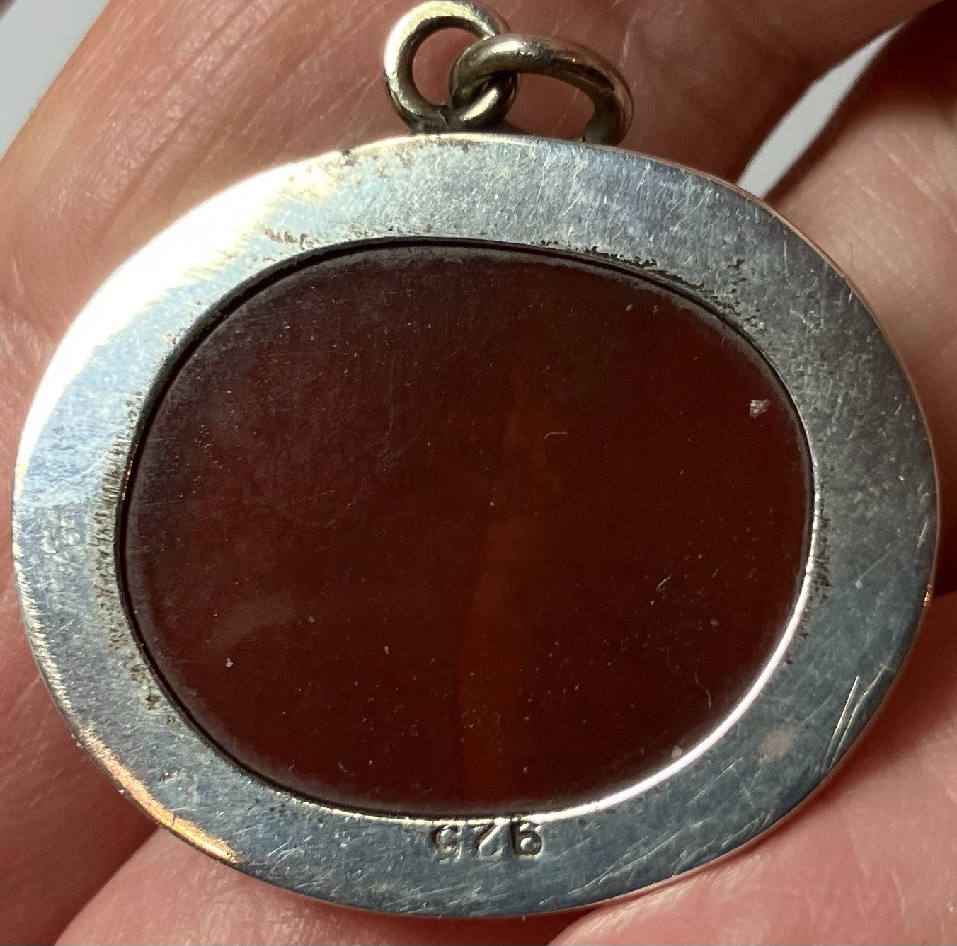 Islamic silver pendant talisman amulet Carved Carnelian Taweez Shea Quran Islam