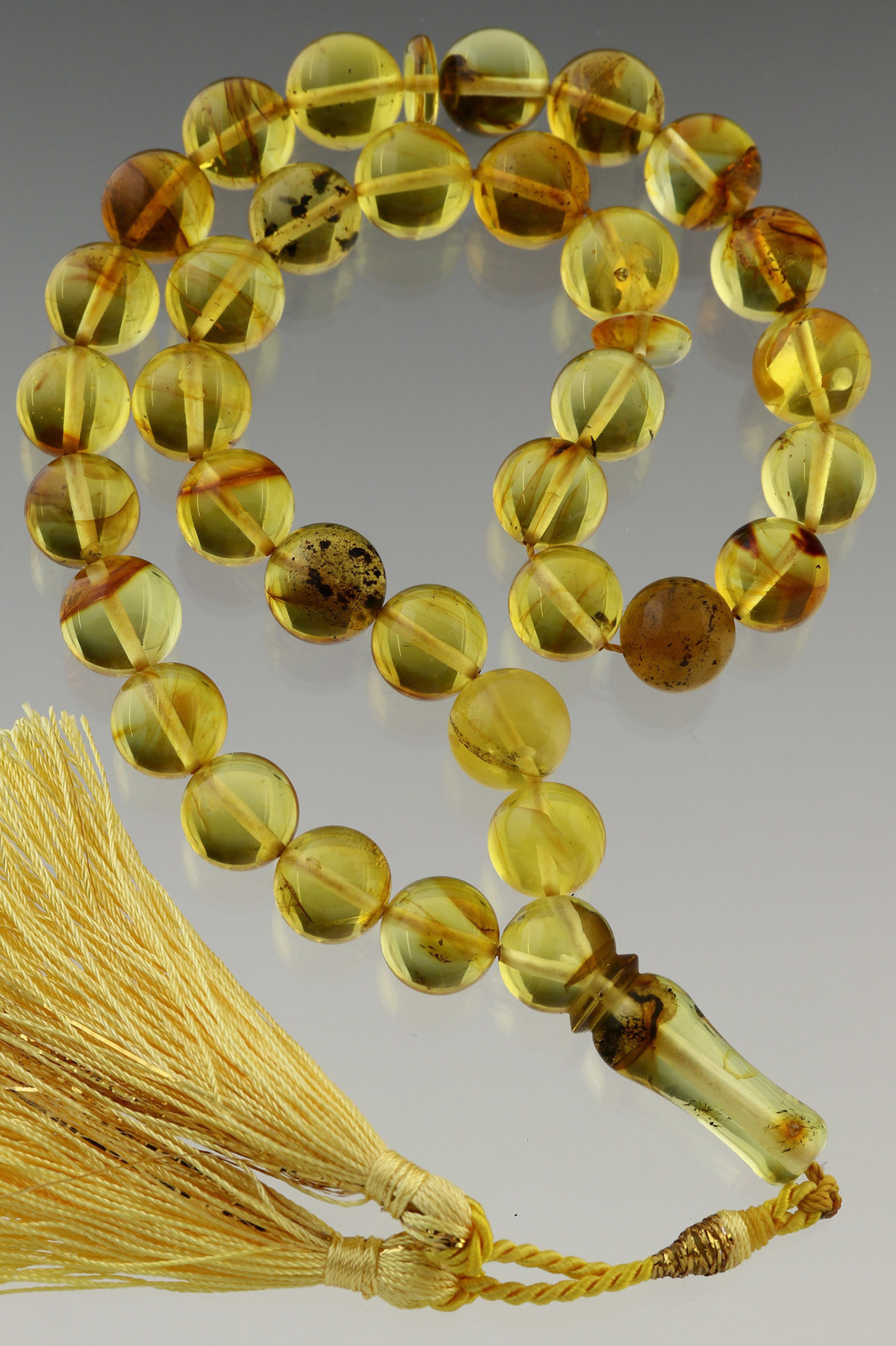 Islamic 33 Round Prayer Beads 11mm Genuine BALTIC AMBER TASBIH 30.9g 180418-16