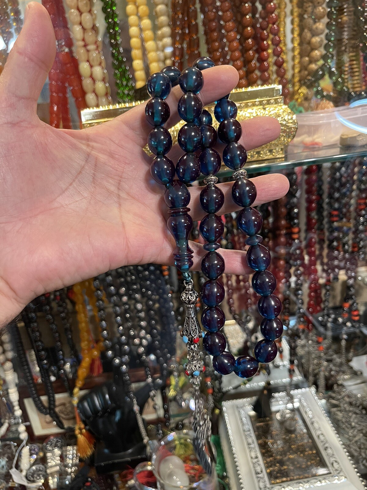 TASBEH Sandlos Faturan Amber Rosary Beads مسباح سبحه