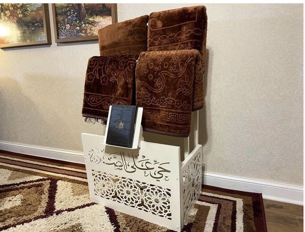 Prayer Rug and Mat Holder and Quran Stand