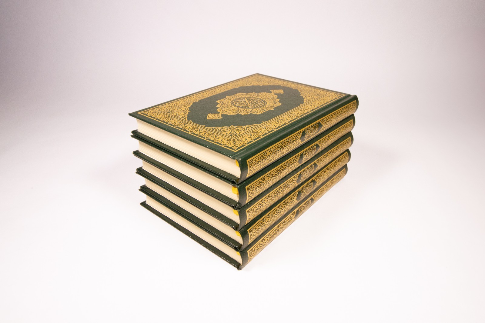 Pack of 5 AL-Quran Uthmani Script Arabic Only Hafs 15 Lines Hardback Mushaf