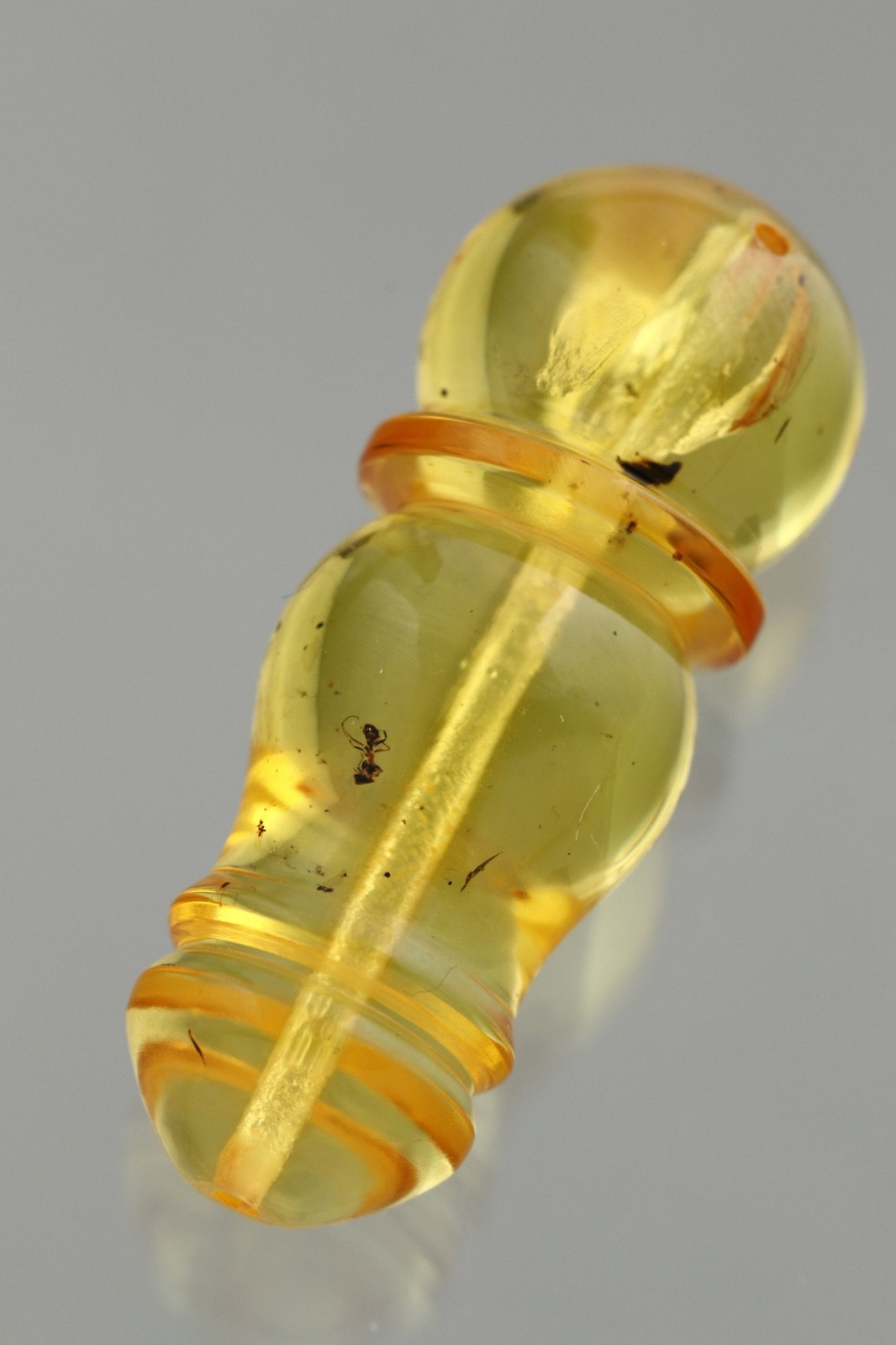 ANT Fossil Insect BALTIC AMBER Islamic Prayer Imam Minaret TASBIH 4.1g 260521-5