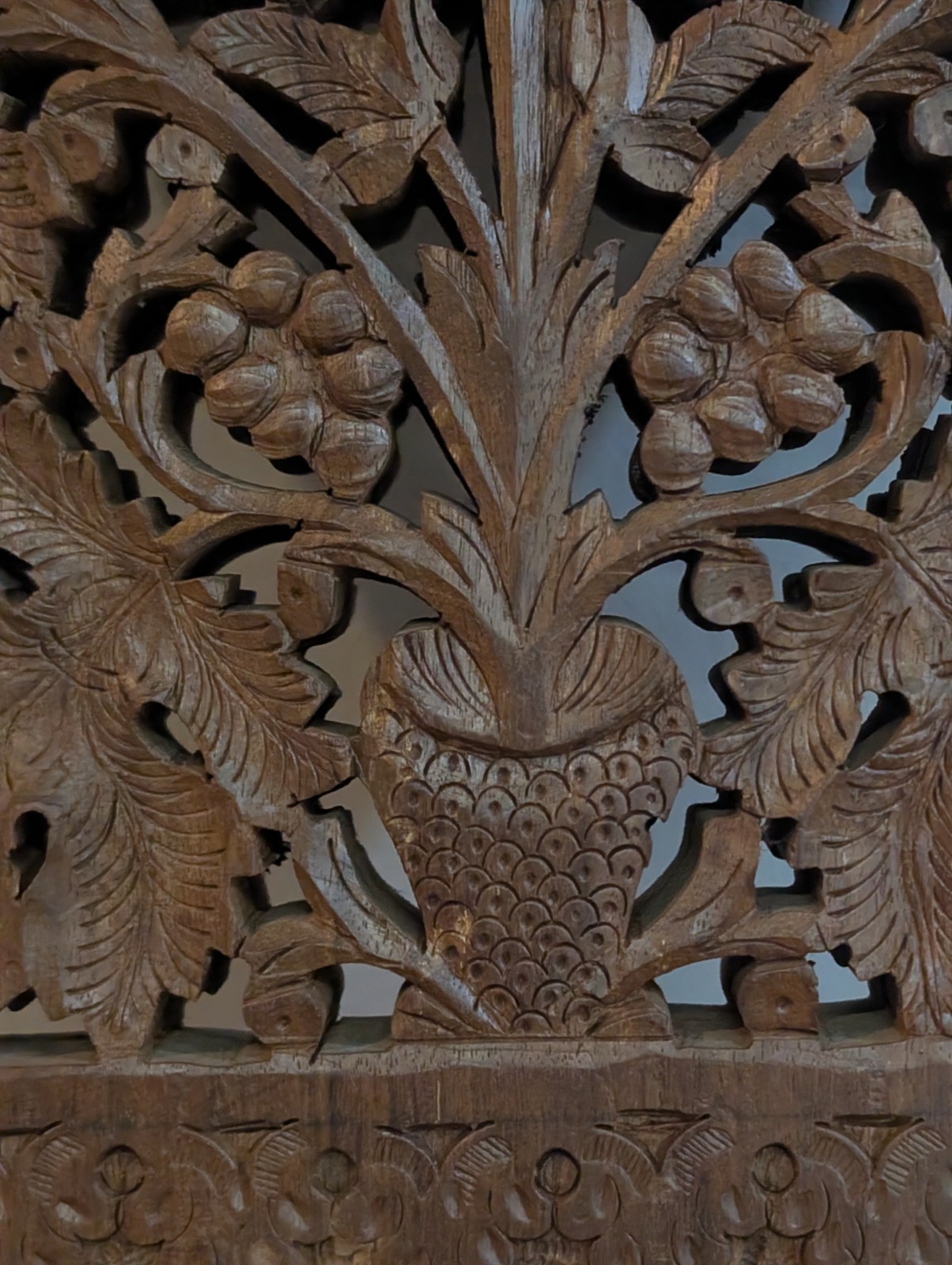 Antique Hand Carved Quran Stand – Folding Rehal Holy Book Holder