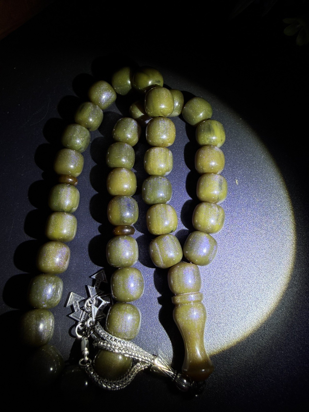 Vintage Tasbih Sandalous Misky Misbah 35-bead Prayer Rosary مسبحة سبحة مسكي N819