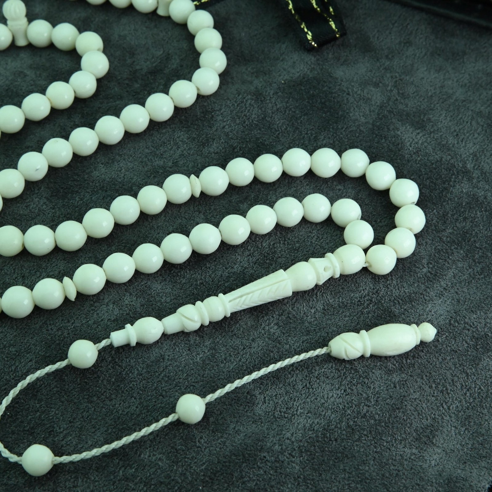 Carving imam Camel b. 99 beads Islamic Prayer Beads Misbaha from Turkey 302158