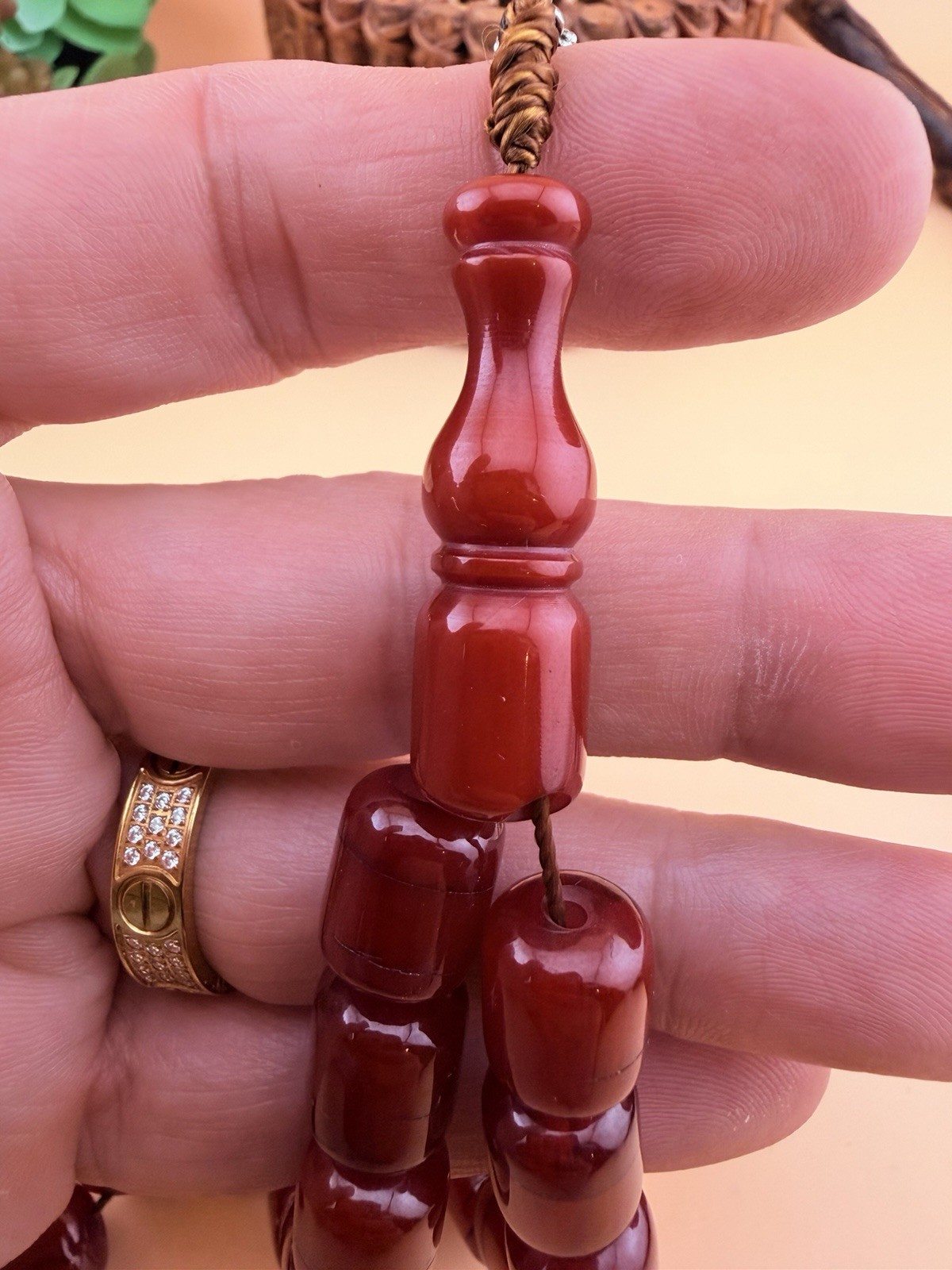 Vintage Misky 33 Worry Beads Prayer Rosary Tasbih مسبحة مسباح مسكي قديم 474