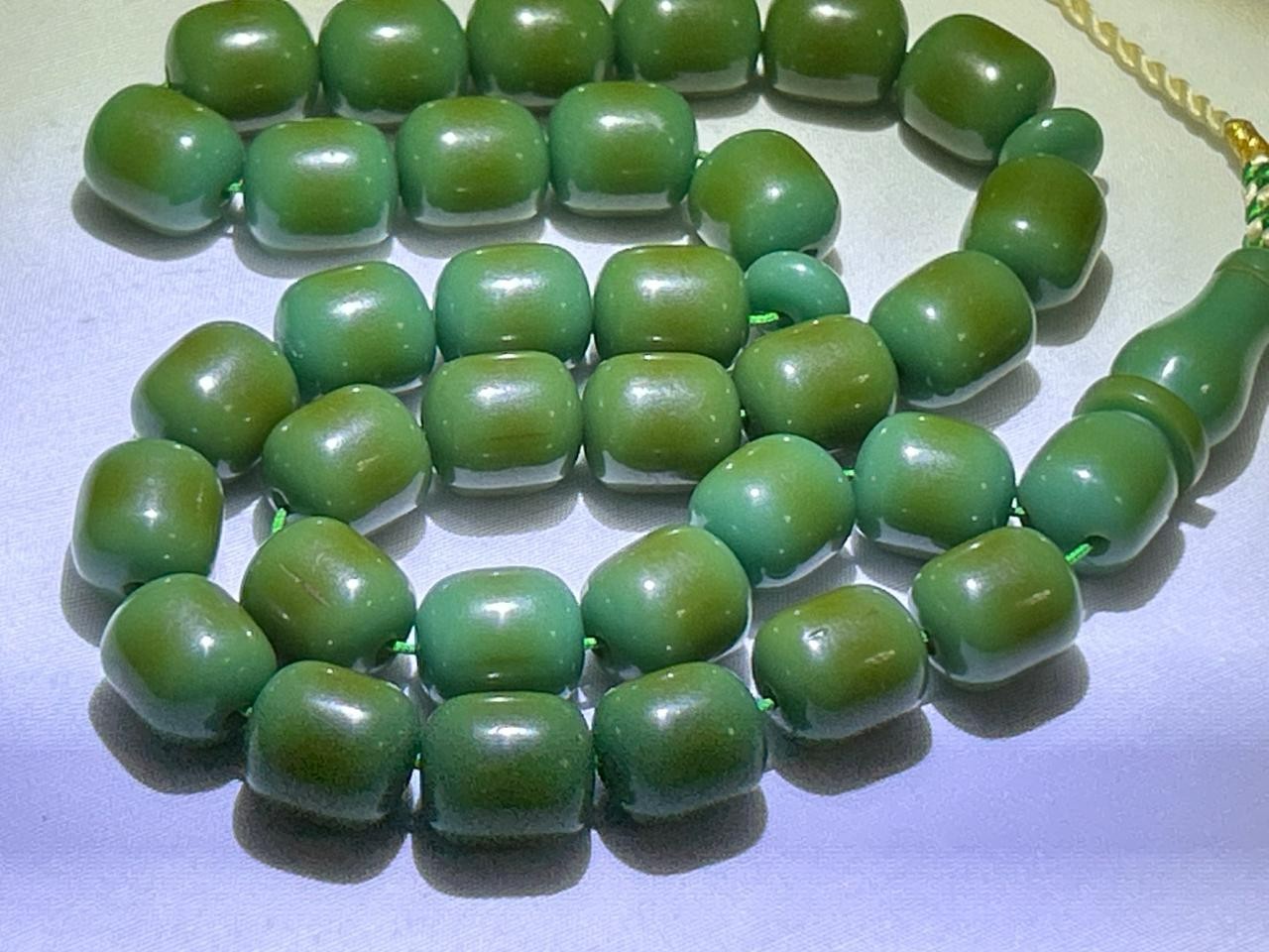 Antique Germany Cherry Amber سبحة مسكي الماني انتيك خراطة افغاني مغشى مقفول 33