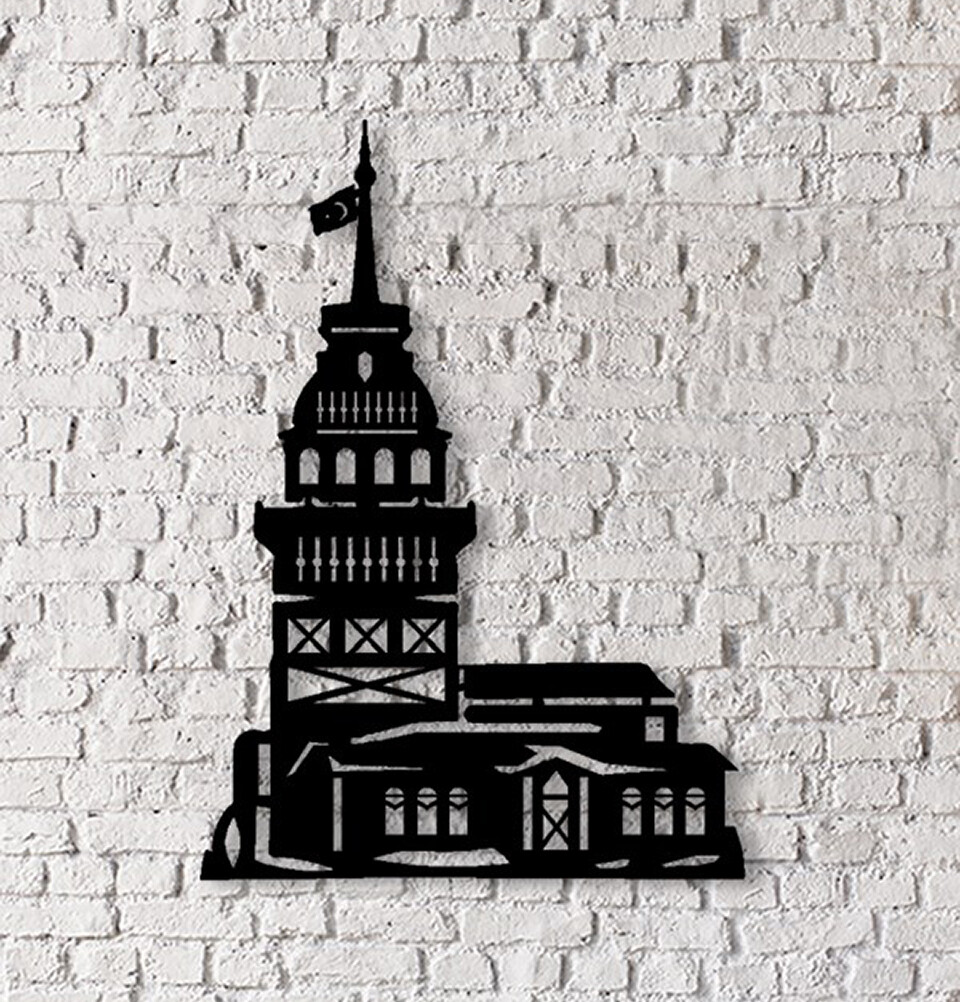Islamic Home Decor Ramadan Eid Gift Art Metalwork Istanbul Maiden’s Tower
