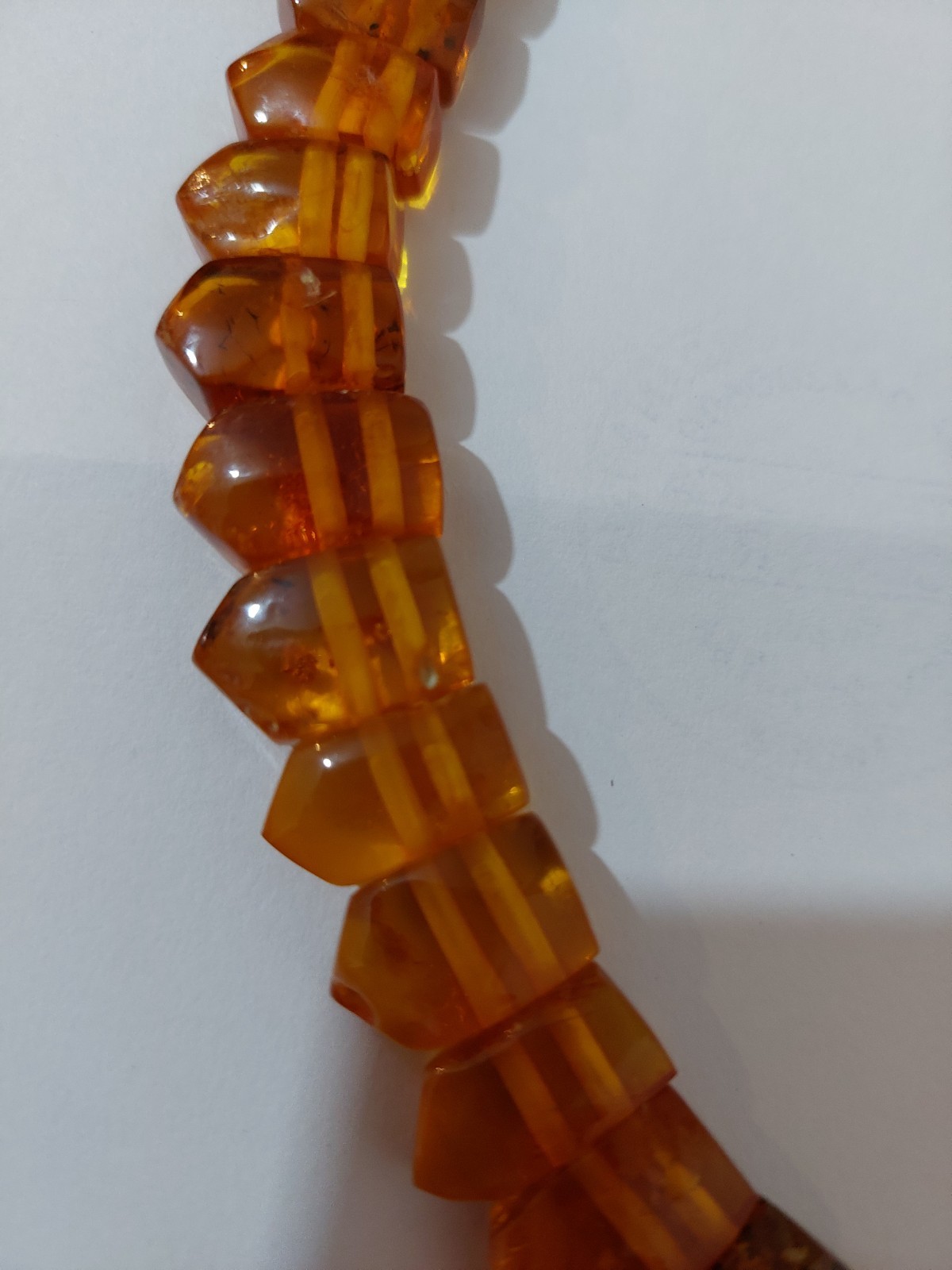 ANTIQUE BALTIC AMBER NECKLACE CITRINE GRADUATED BEADS 38 GRAMS