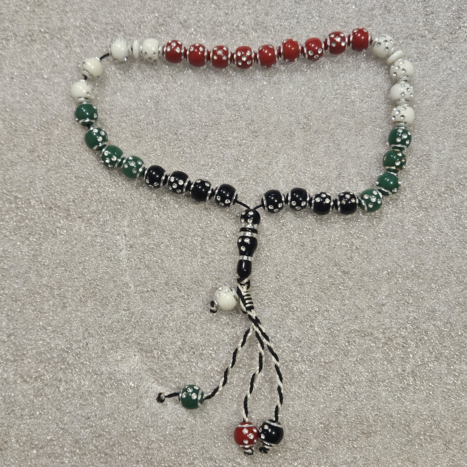 Muslim Prayer Palestinian Flag Beads Tasbih Religious Collectible Gift Islamic