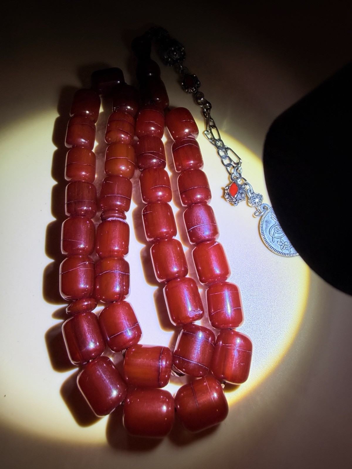 Vintage Misky 33 Worry Beads Prayer Rosary Tasbih مسبحة مسباح مسكي قديم 474