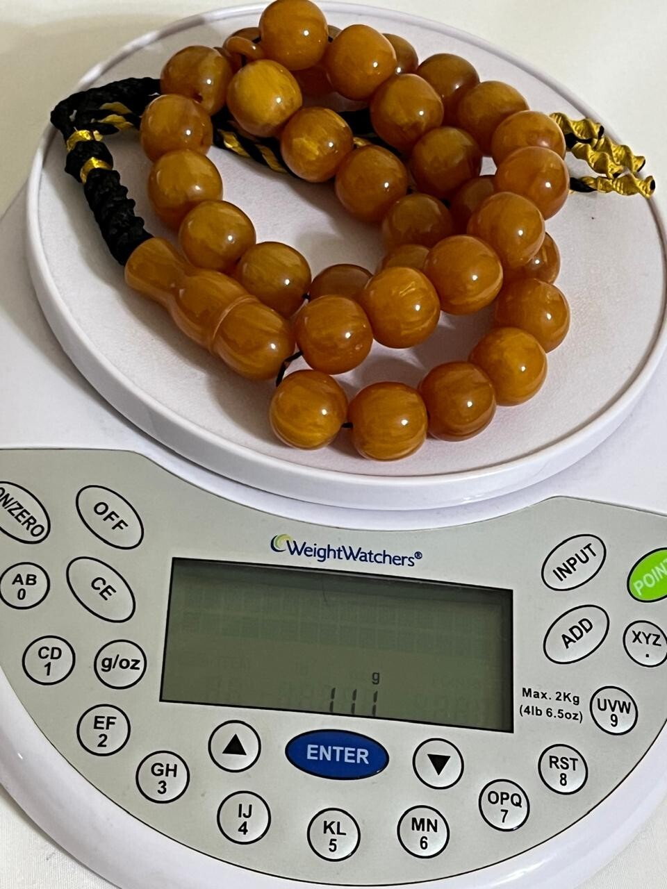 Antique Germany Cherry Amber Rosary 33 سبحة مسكي الماني انتيك خراطة افغاني مصدفة