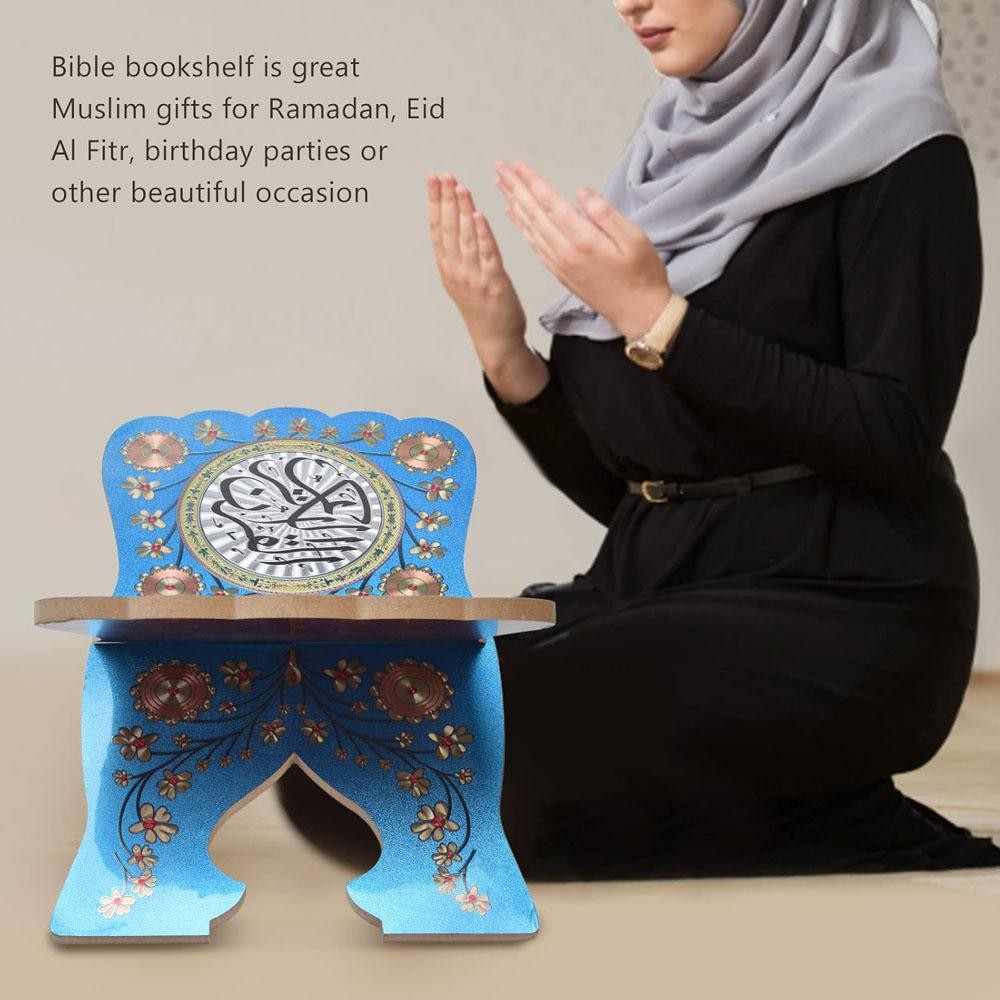 Quran Holder Folding Book Stand Ramadan Eid Mubarak Islamic Reading Display