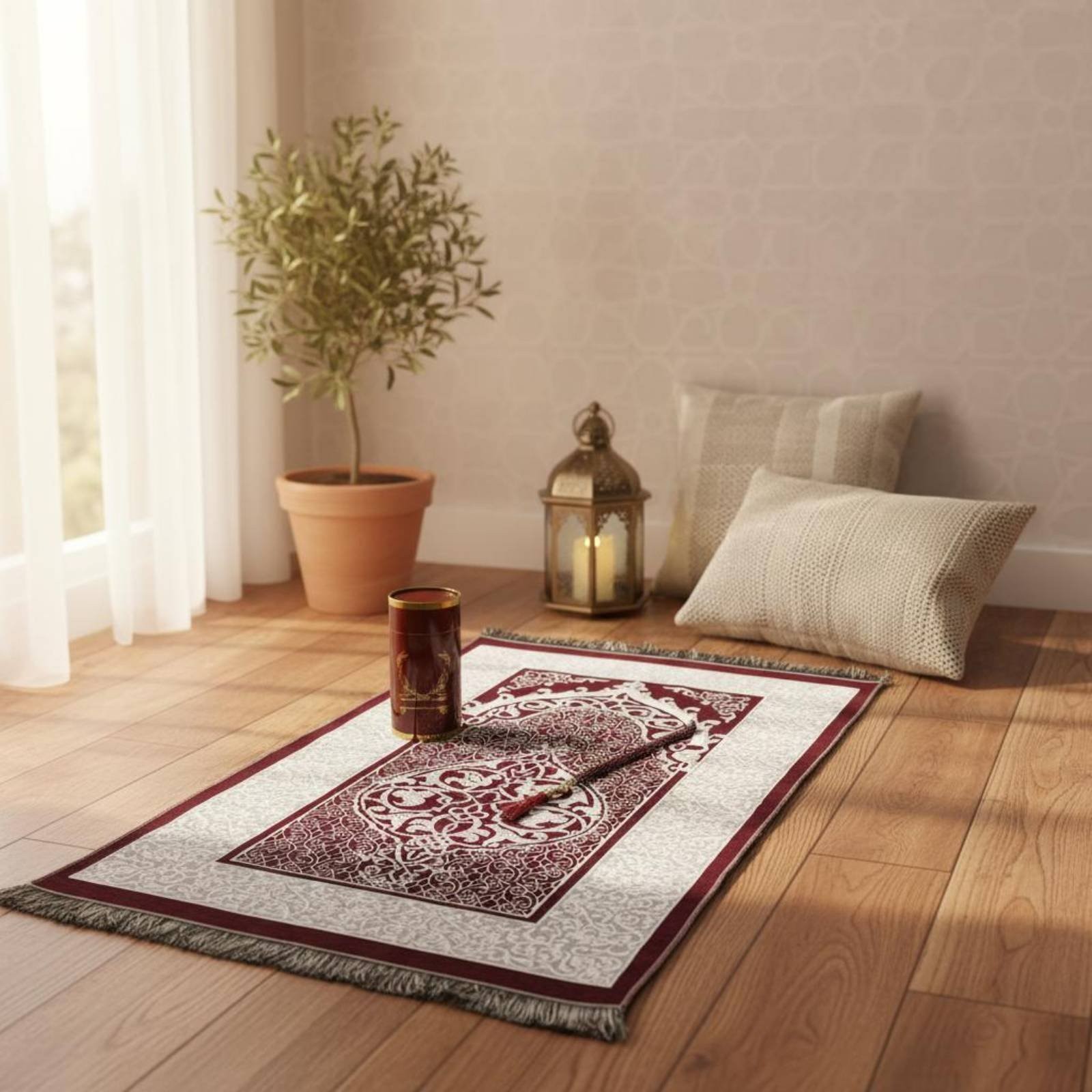 Prayer Mat Gift Set Space-Saving Portable Prayer Rug Lightweight