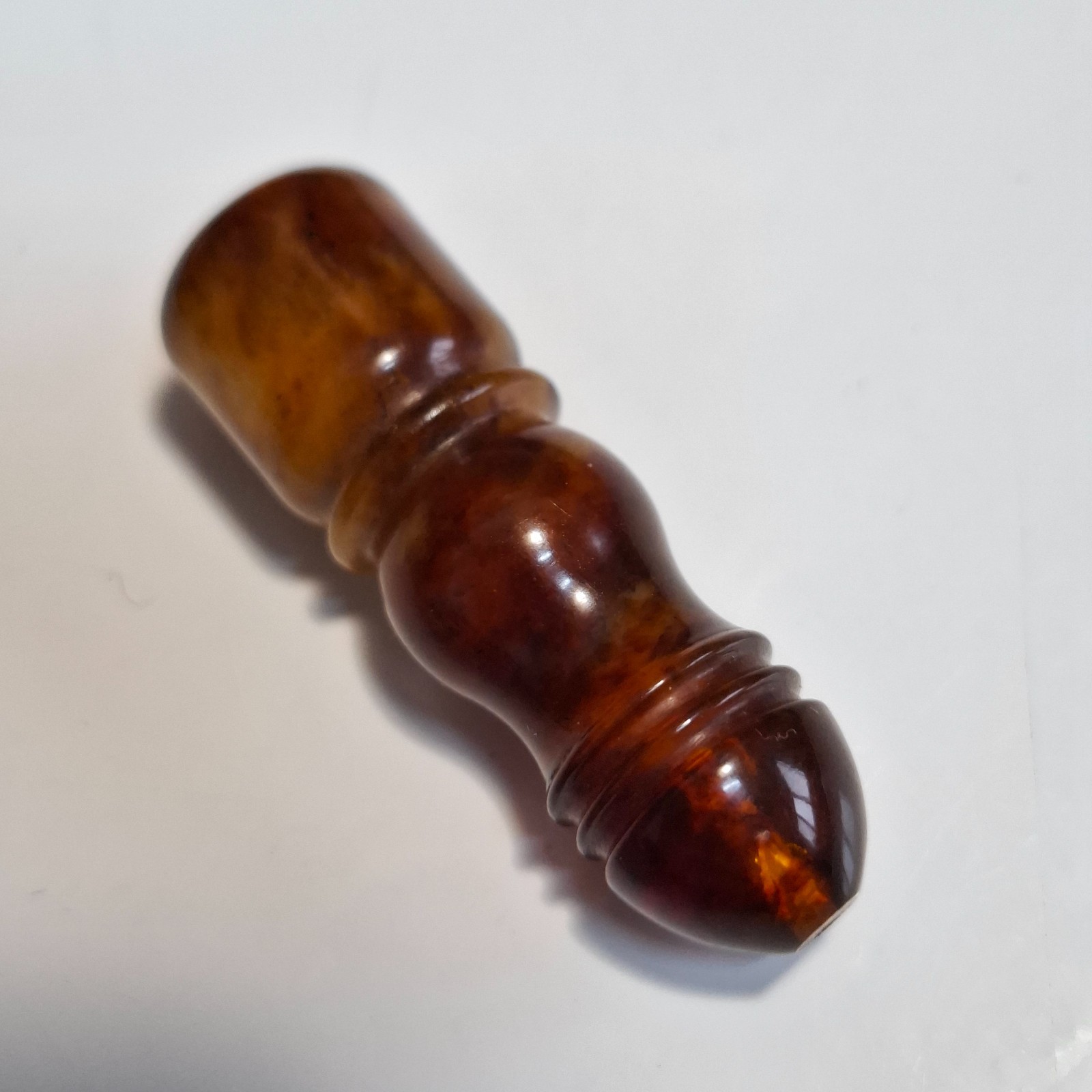 Islamic Prayer Bead Imam Minaret Tasbih Shahid Natural Baltic Amber 4.5g Pressed