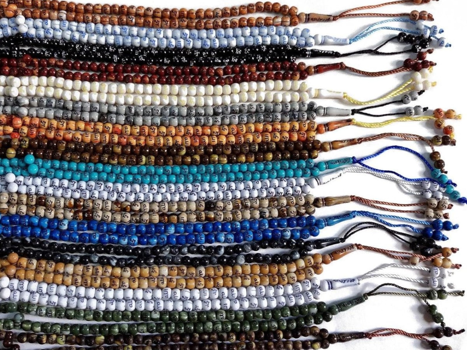 Treasure.of.Egypt Lot 10 Big Tasbih Prayer 99 Worry Beads Small, MIX COLORS
