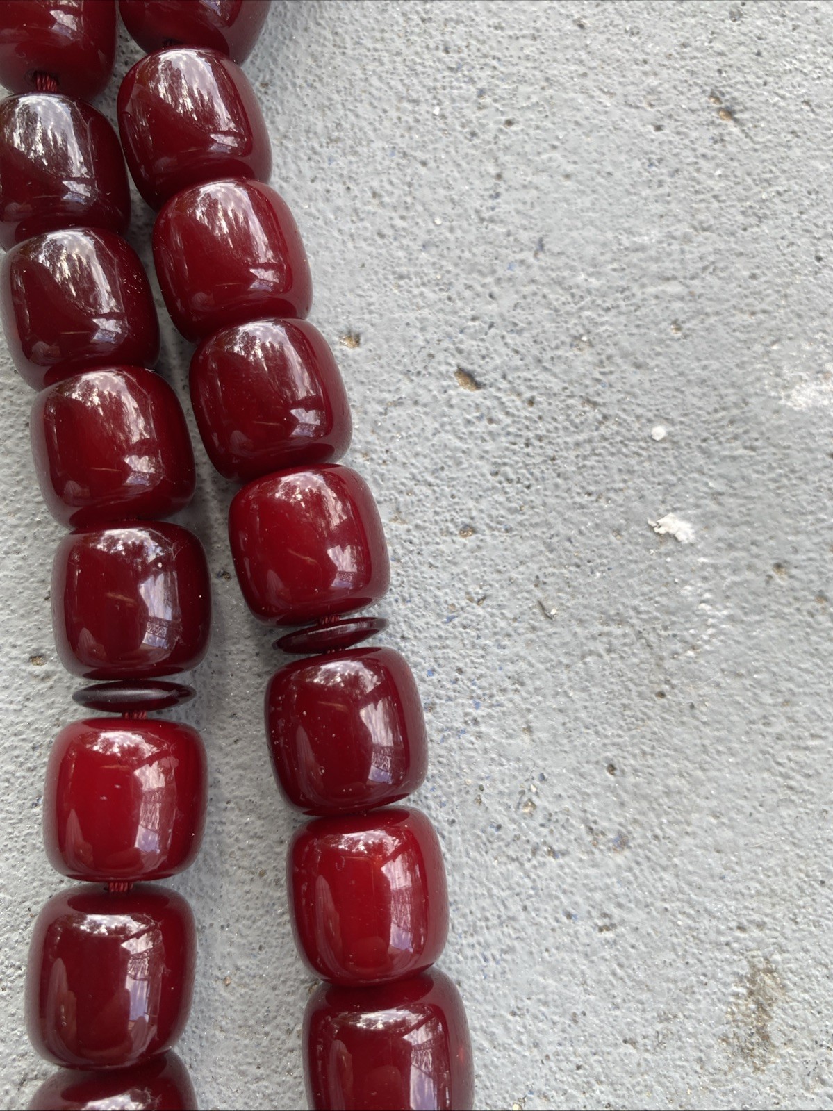 tradition Cherry Amber Faturan Bakelite Corba Rosary تقليد الكوربا المراوح