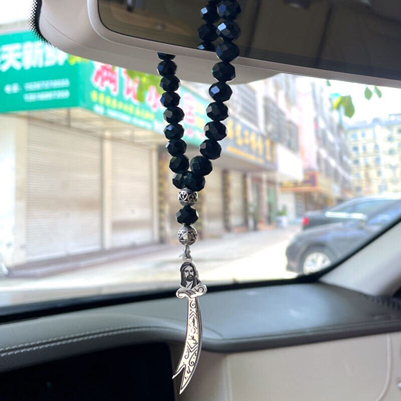 Islamic Shia Zulfiqar Sword Imam Ali Pendant Hanging Car Muslim Accessories