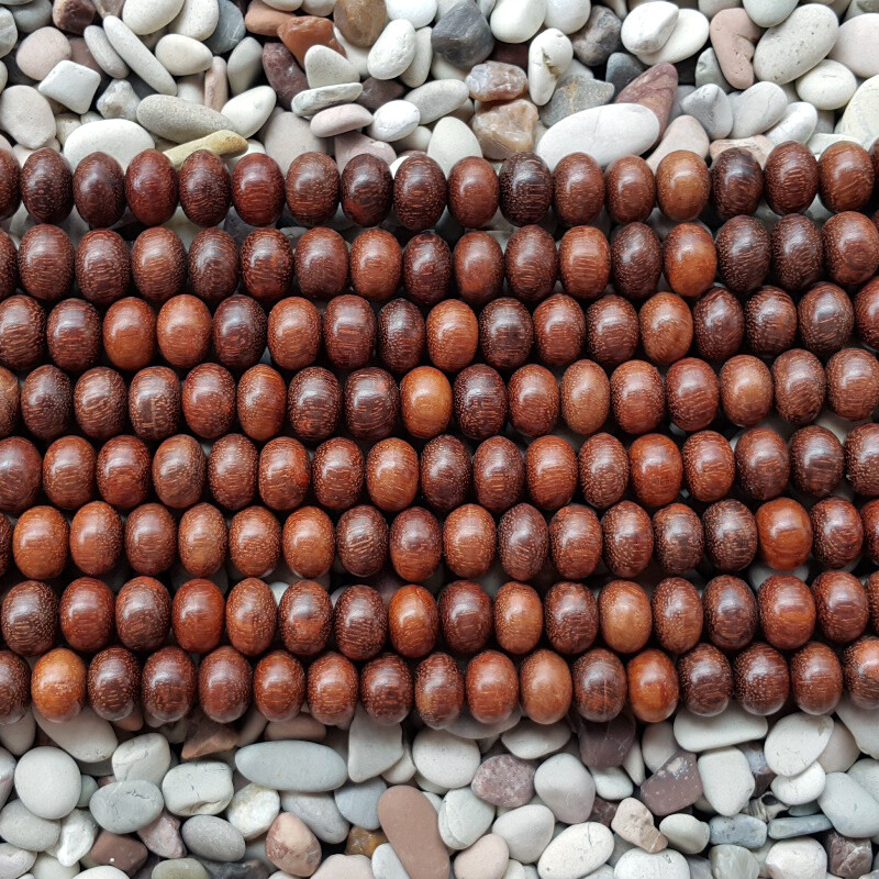 99 Prayer Beads Islamic Tasbih Tamarind Heartwood 12×8 MM Misbaha Galih Asem