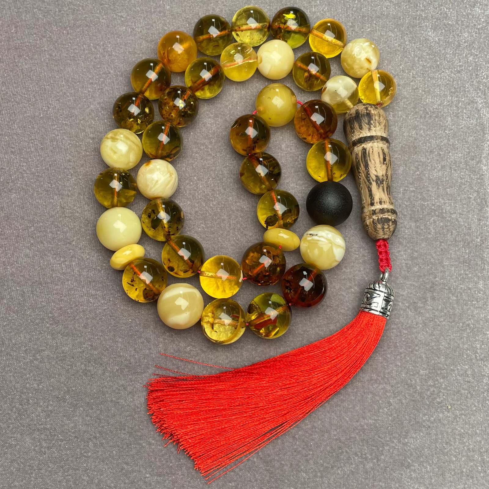 Mackintosh Amber Misbaha Islamic Prayer Beads 14,7mm 71,7g
