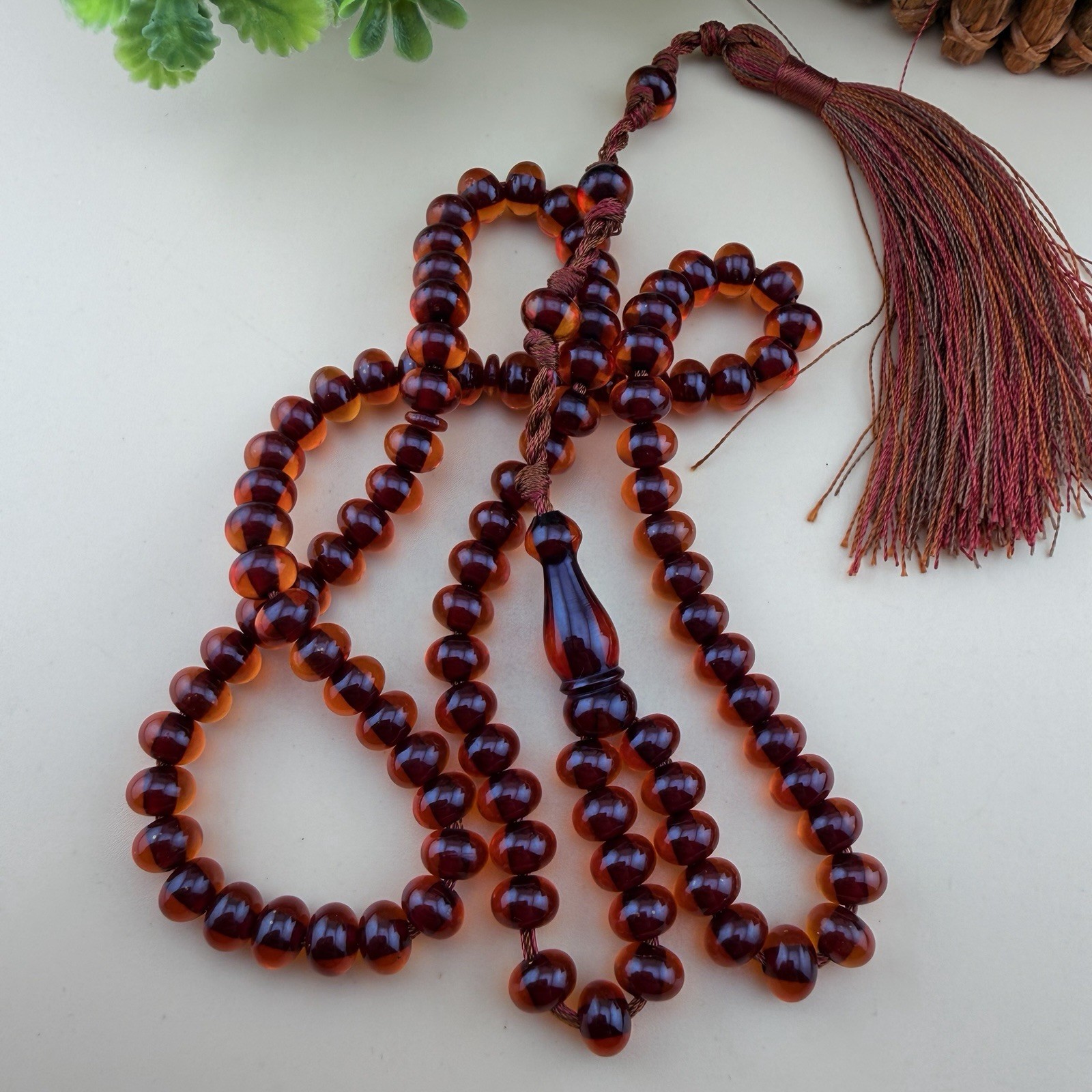 مسبحة مسباح صلات مسكي ٩٩ خرزا Islamic Prayer Rosary 99 Bead Misky New Bekalite