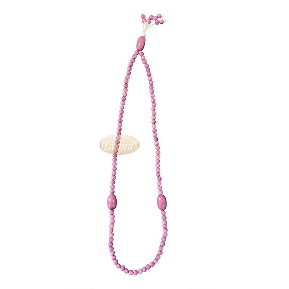 Light Purple Natural Dye Colored 9mm Eco-friendly Sustainable Acai Seed Tasbih