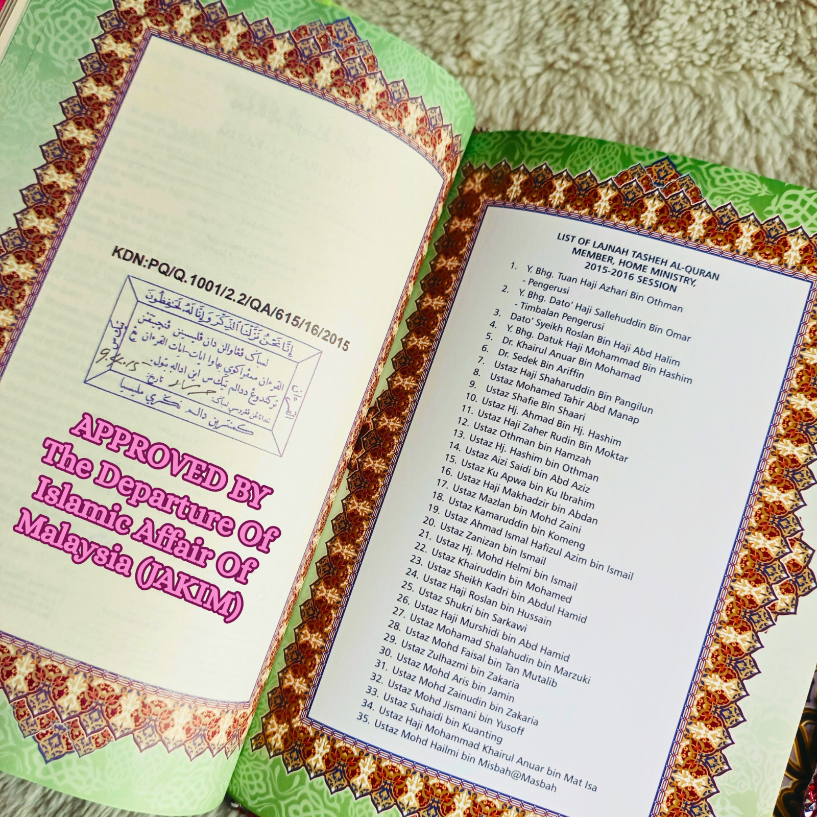 CRYSTAL PINKNobleQuran With 250PCS Tagging A5 SIZE English Translation FREE NAME