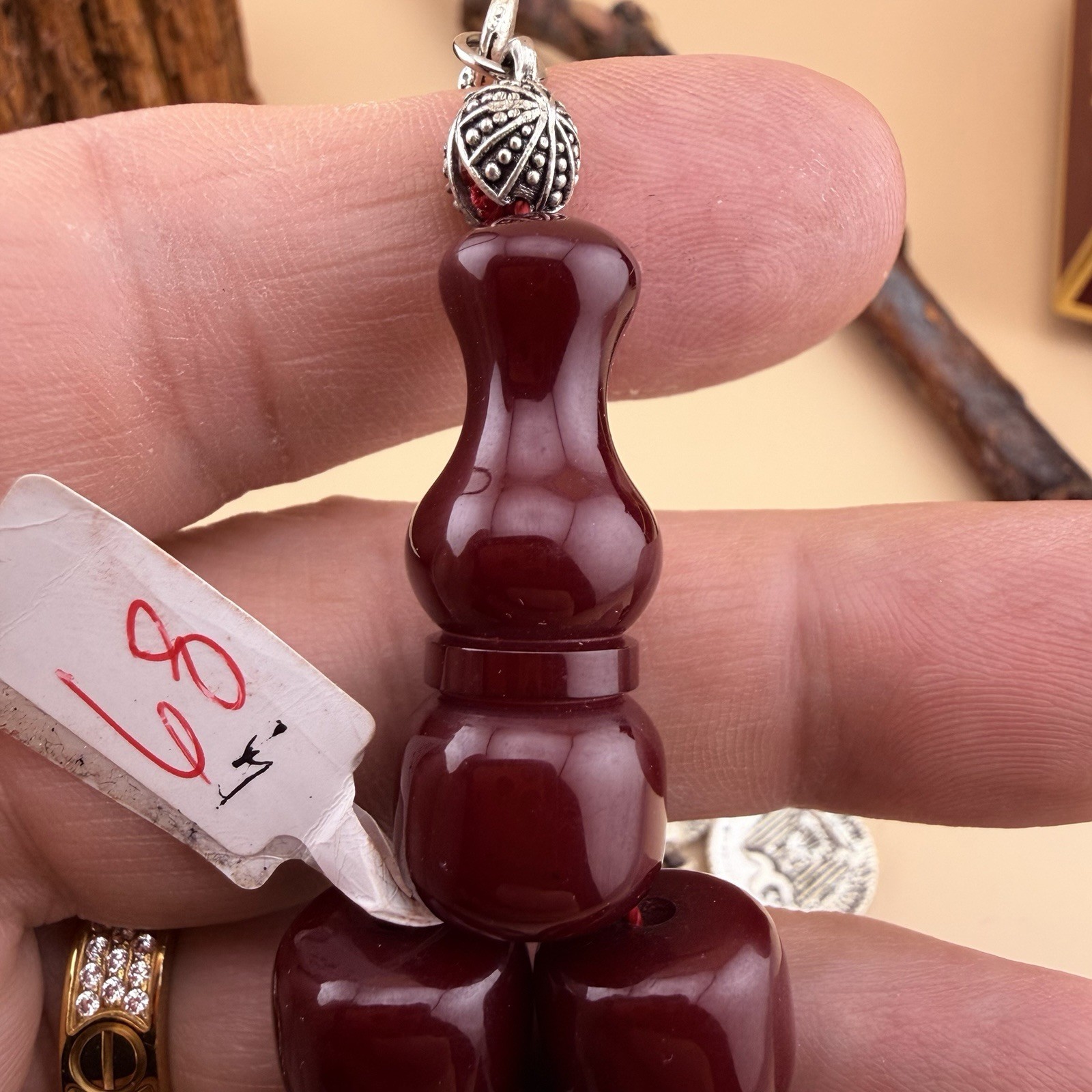 Vintage Collectible Faturan Islamic 33 Bead Tasbih مسبحة مسباح فاتوران N68