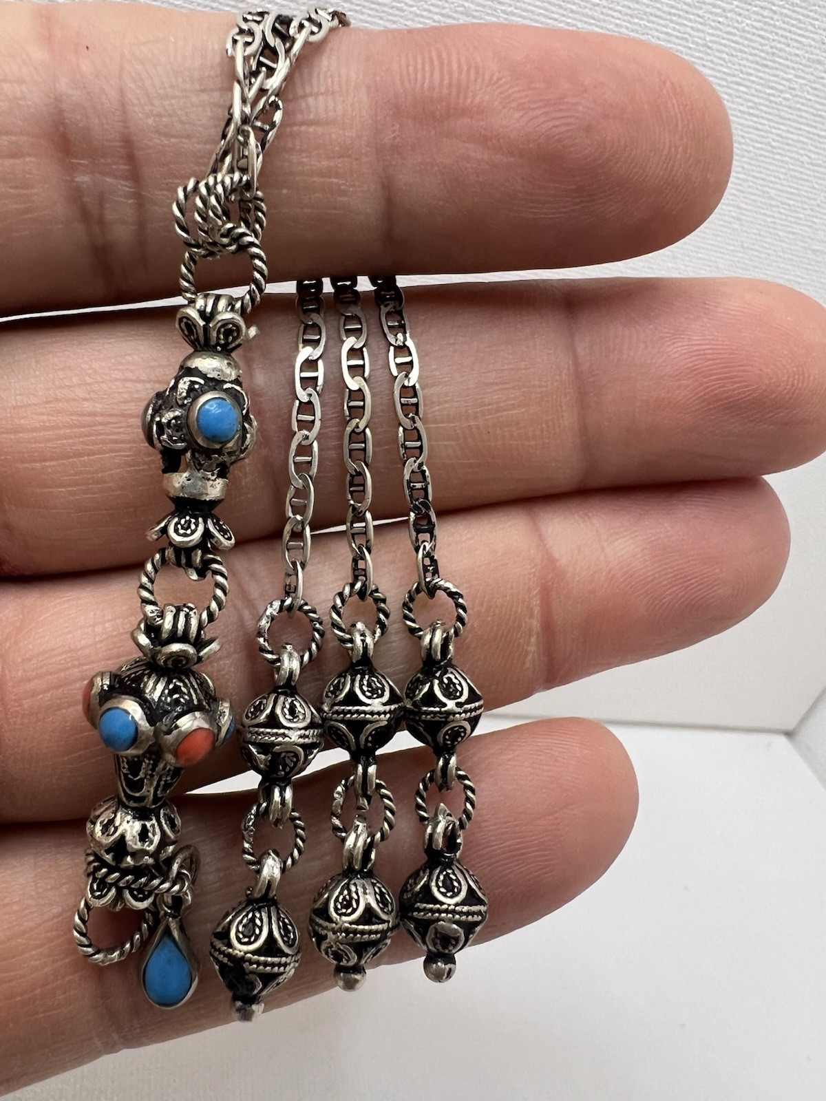 Vantage Antique Tassel silver 925 Rosary Bakelite mesbah شرابة فضة أنتيك ٩٢٥