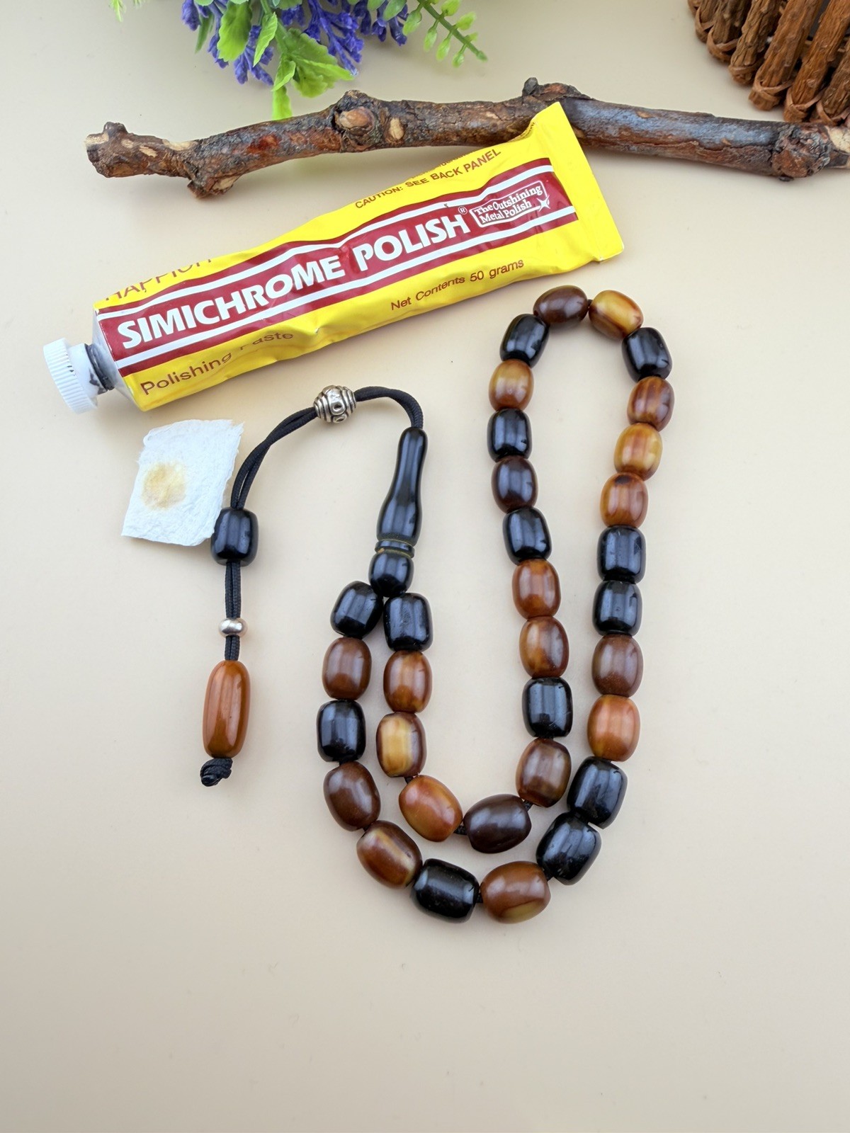 Rare Antique German Bakelite Islamic Tesbih مسبحة مسباح بكلايت الماني انتيك 757