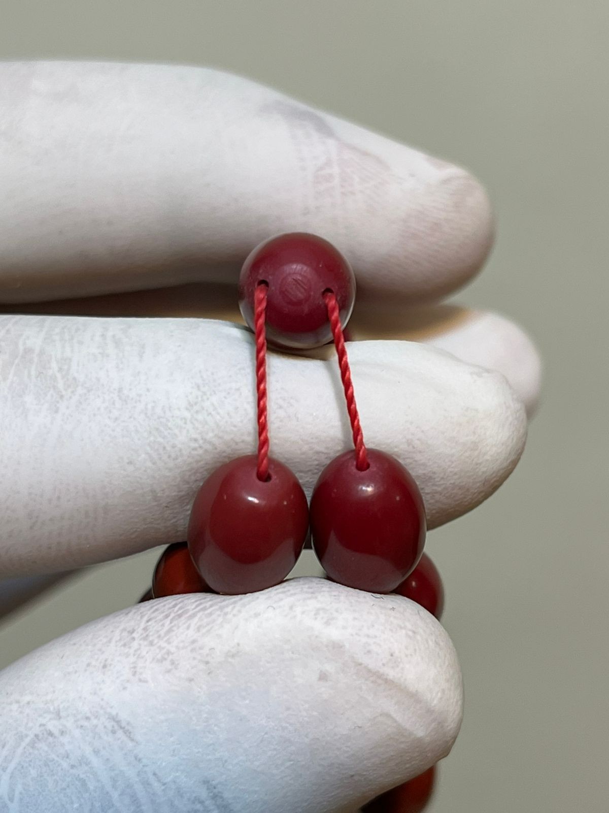Antique Bakelite Rosary billiard balls 43 سبحه بكالايت انتيك بلياردو خراطة حلبية