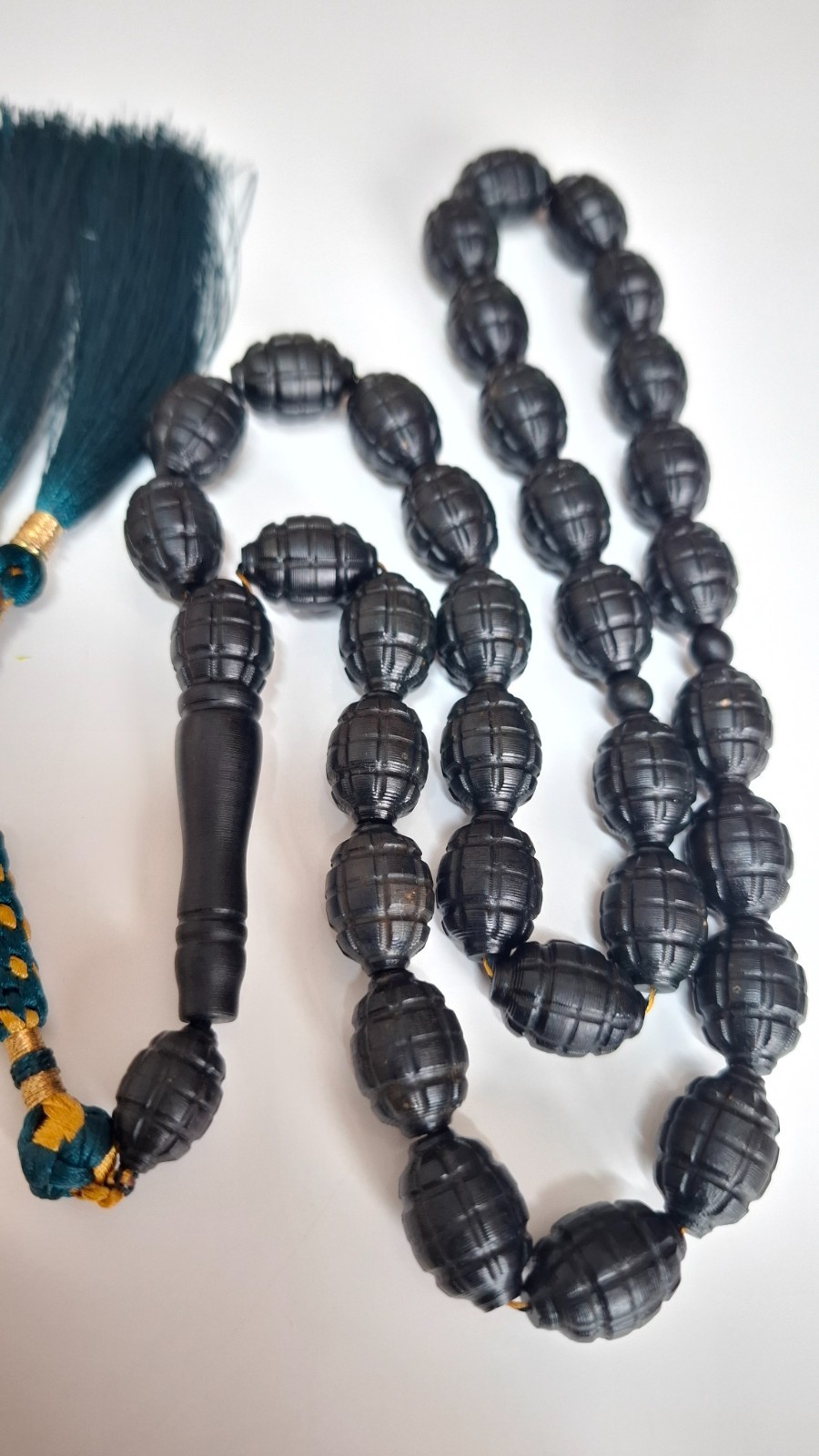 📿Amber Prayer Beads Amber Rosary 33 carvings amber beads 72g📿