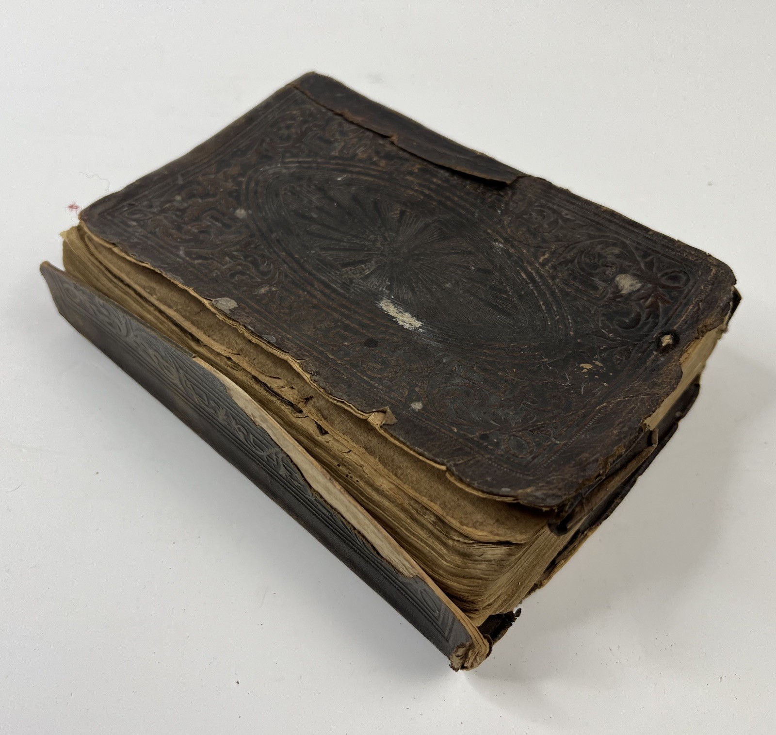 Antique Rare QURAN-Late 1800 or 1900 Printed Calligraphed With Leather Cover