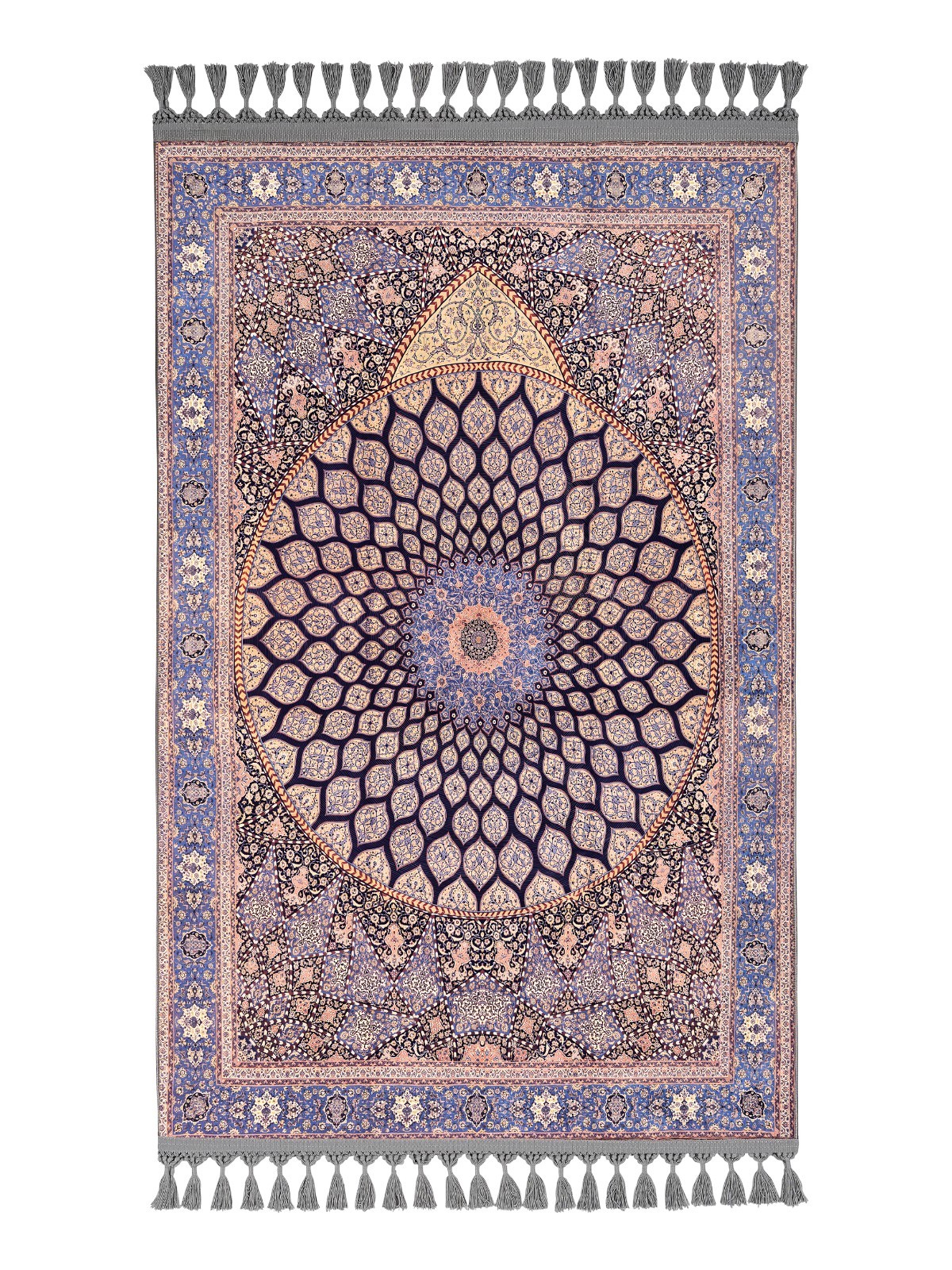 Turkish Prayer Rug Silky Soft Islamic Prayer Mat Muslim Thick Carpet Sajadah