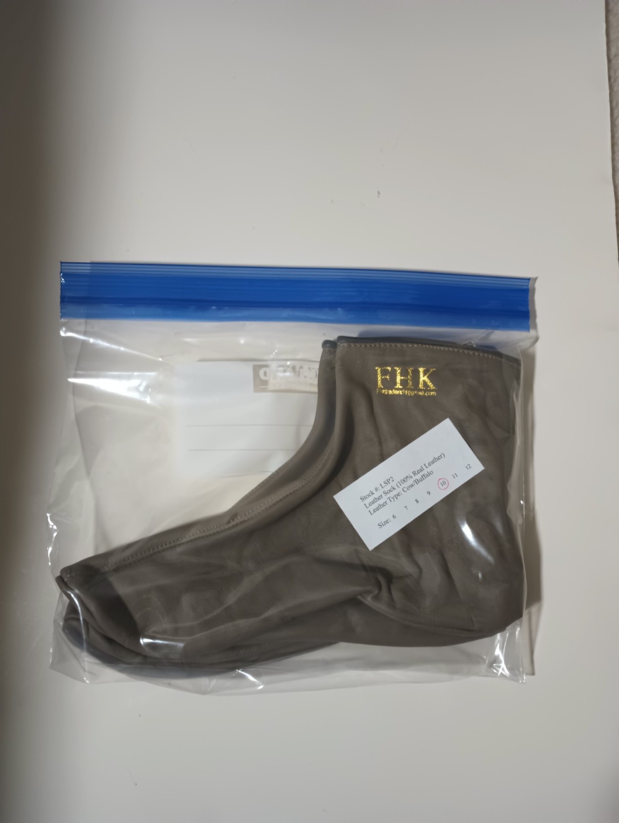 Size 10 Muslim Leather Socks/KHUFFAIN/KHUFF/SUNNAH #LS10BR 100% Genuine Leather
