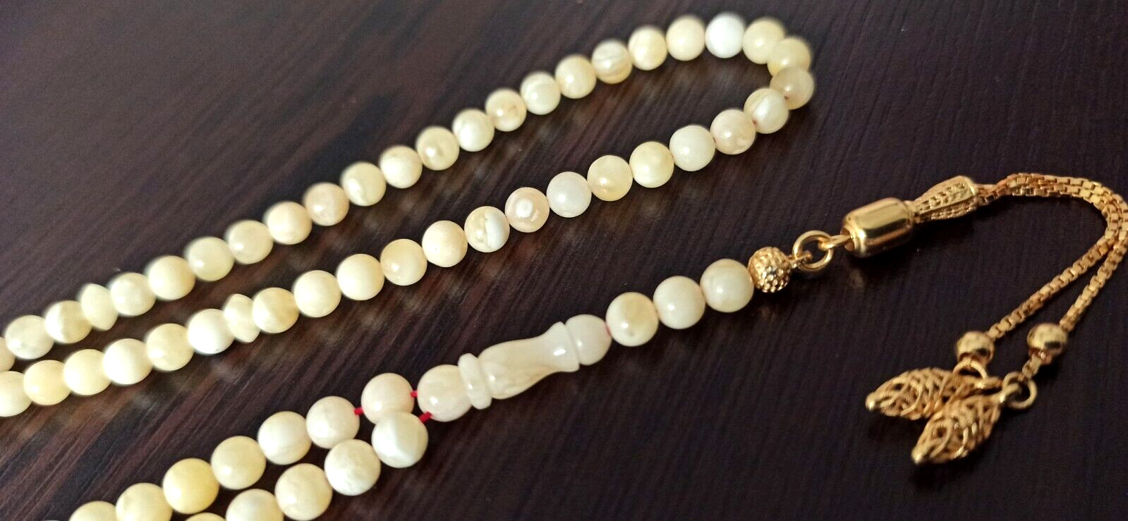 99 BEADS MINI SIZE, NATURAL BALTIC RUSSIA QUEEN AMBER KEHRIBAR TASBIH, RUS 99LUK