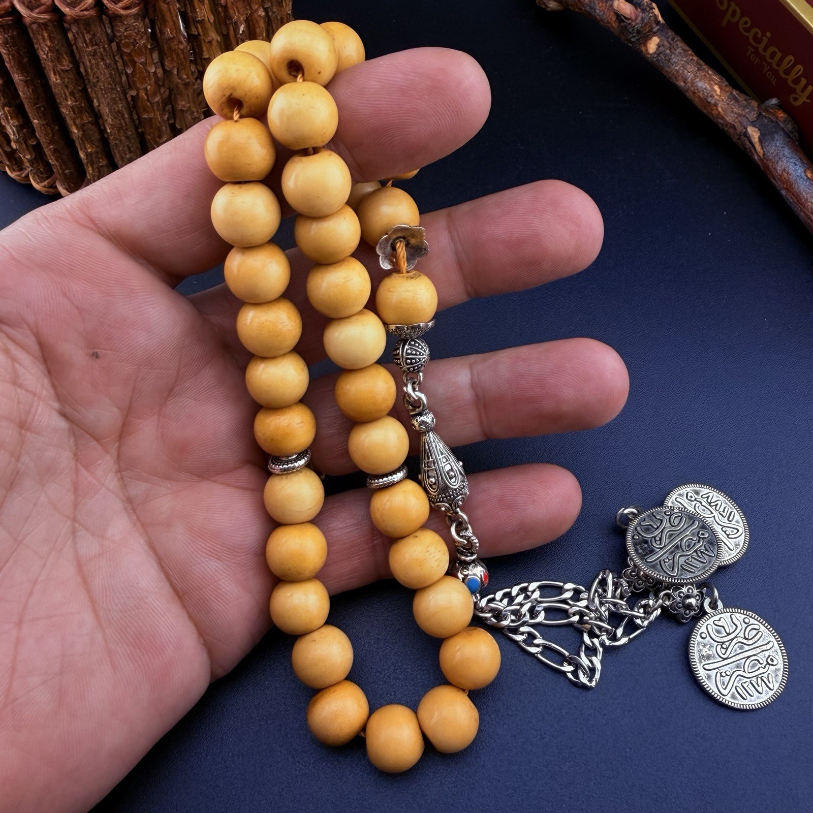 Antique Bekalite 33-Bead Islamic Rosary VIP مسبحة مسباح مسكي انتيك 934