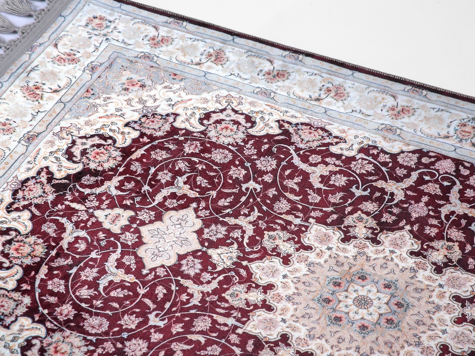 Turkish Prayer Rug Silky Soft Islamic Prayer Mat Muslim Thick Carpet Sajadah