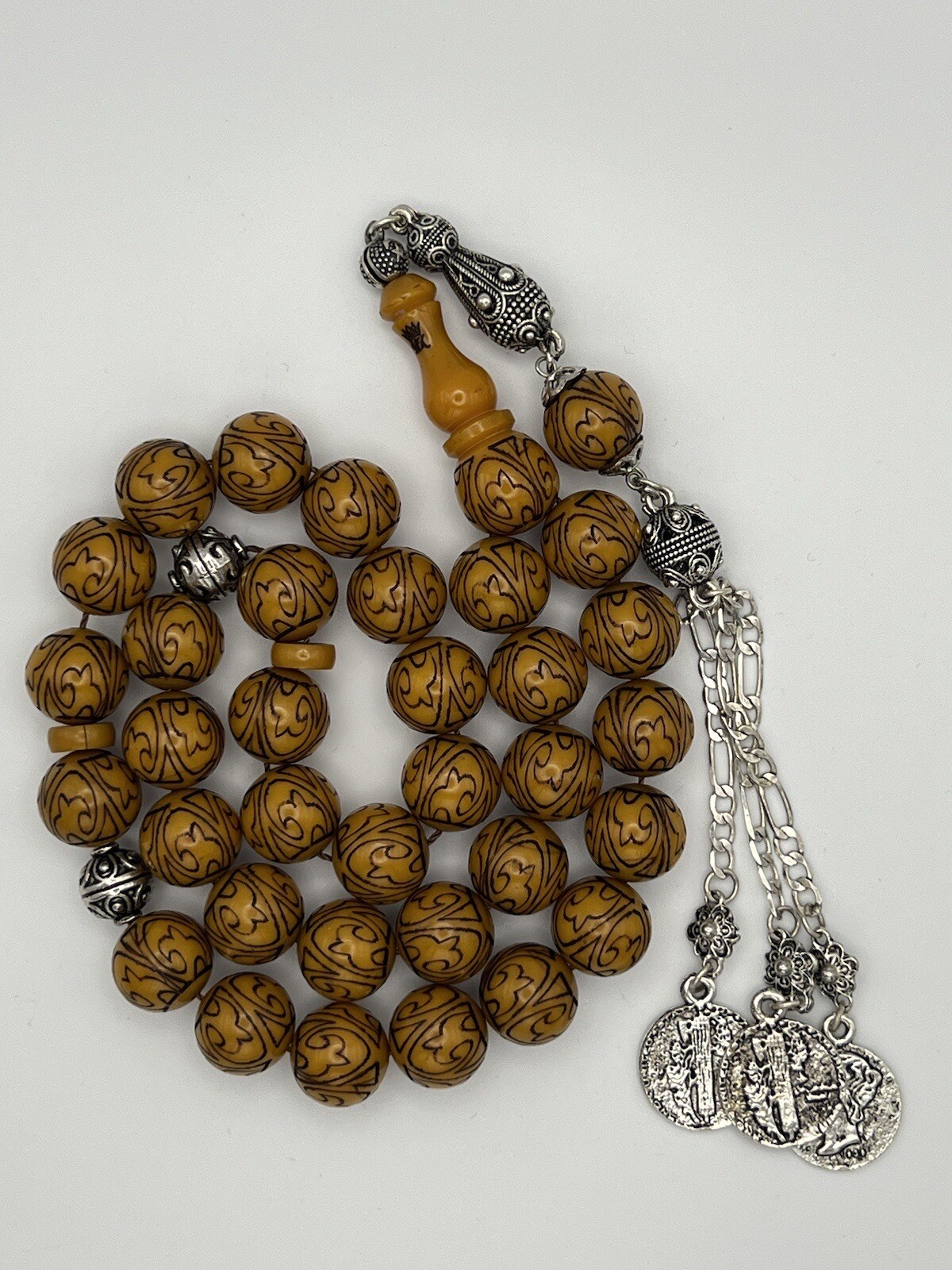 Sandalous Tasbih Laser Engraving Misbaha Prayer Beads Rosary مسبحة سبحة سندلوس