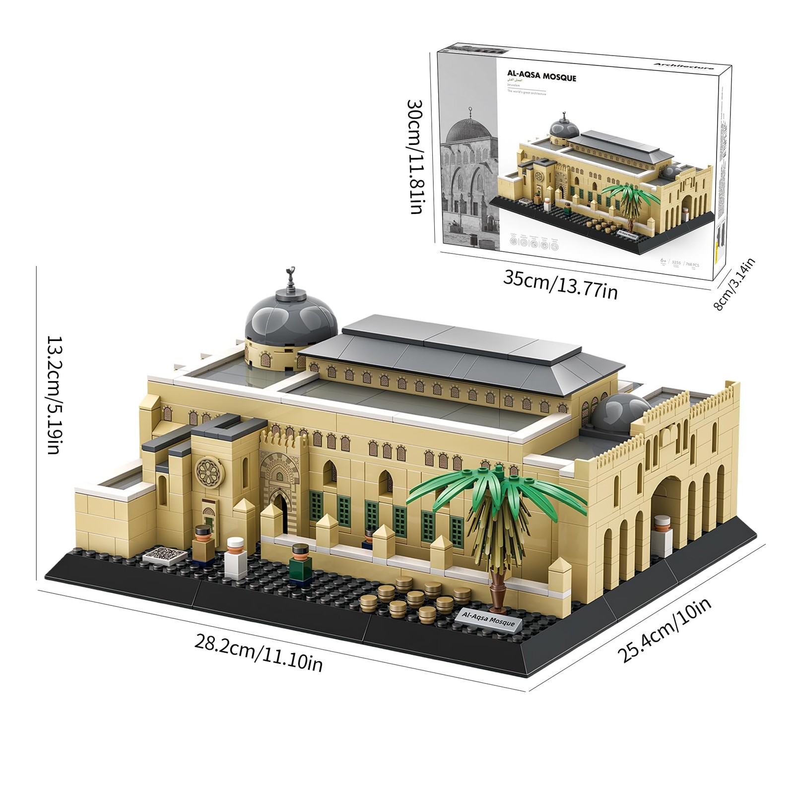 LQPFBSM Islamic Building Blocks AL-AQSA Mosque Sets…