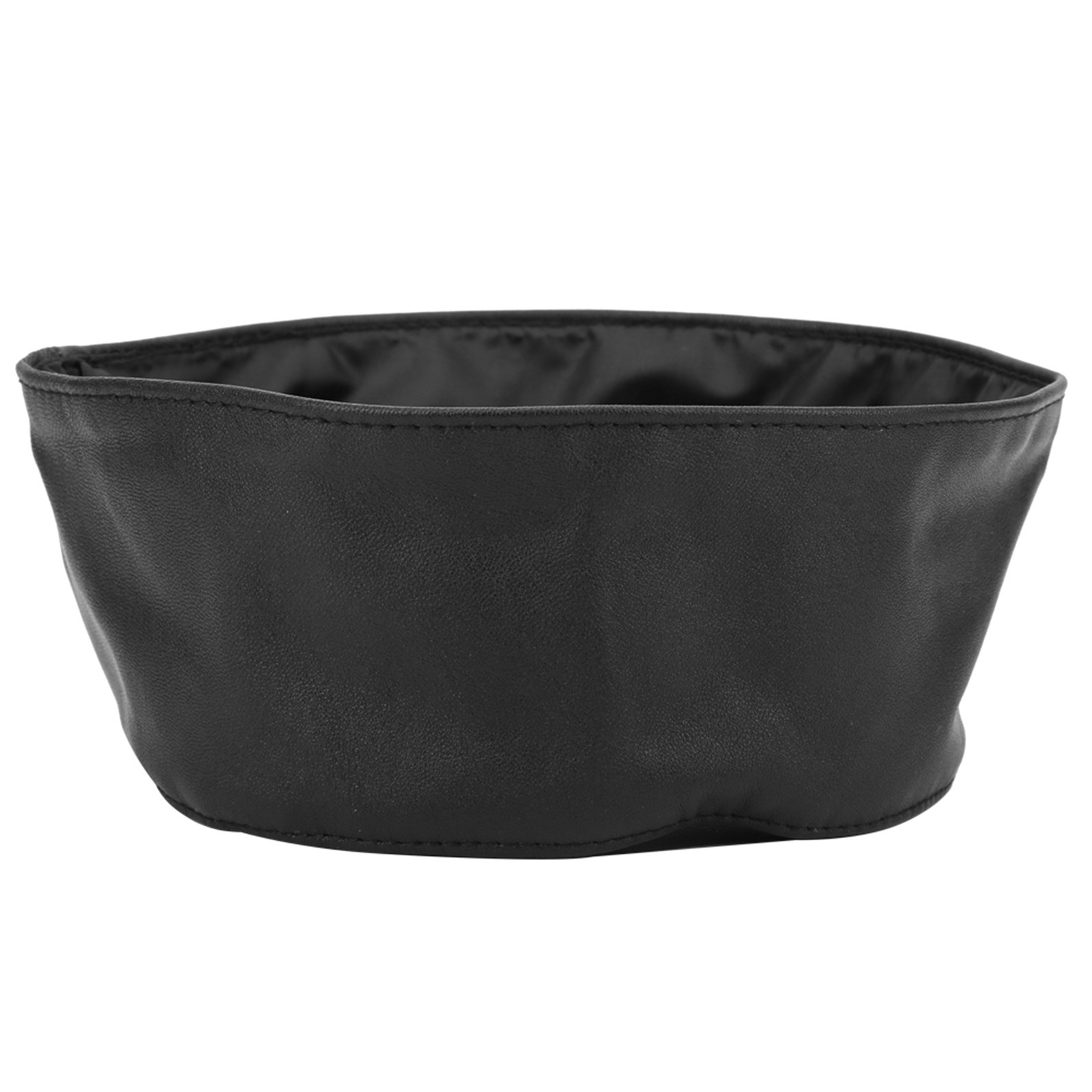 Black Goat Leather Muslim Prayer Hat Kufi Cap 57cm